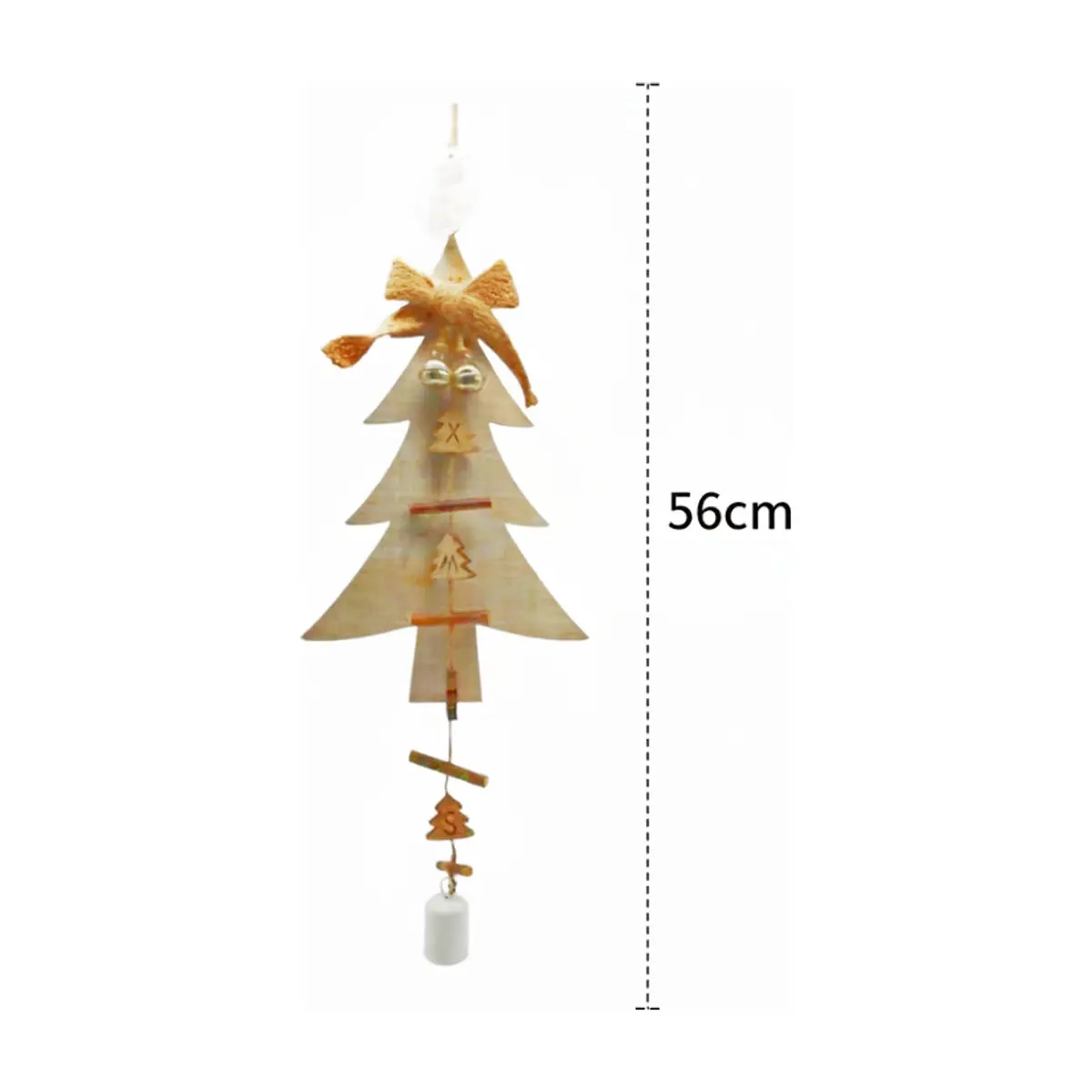 Colgante de madera árbol de navidad con lazo Casa y Menaje - Thumbnail 4