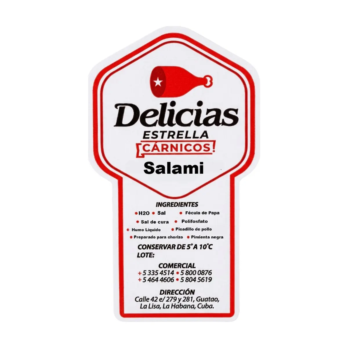 Salami Delicias Estrella (620 g / 1.36 lb) - Thumbnail 2