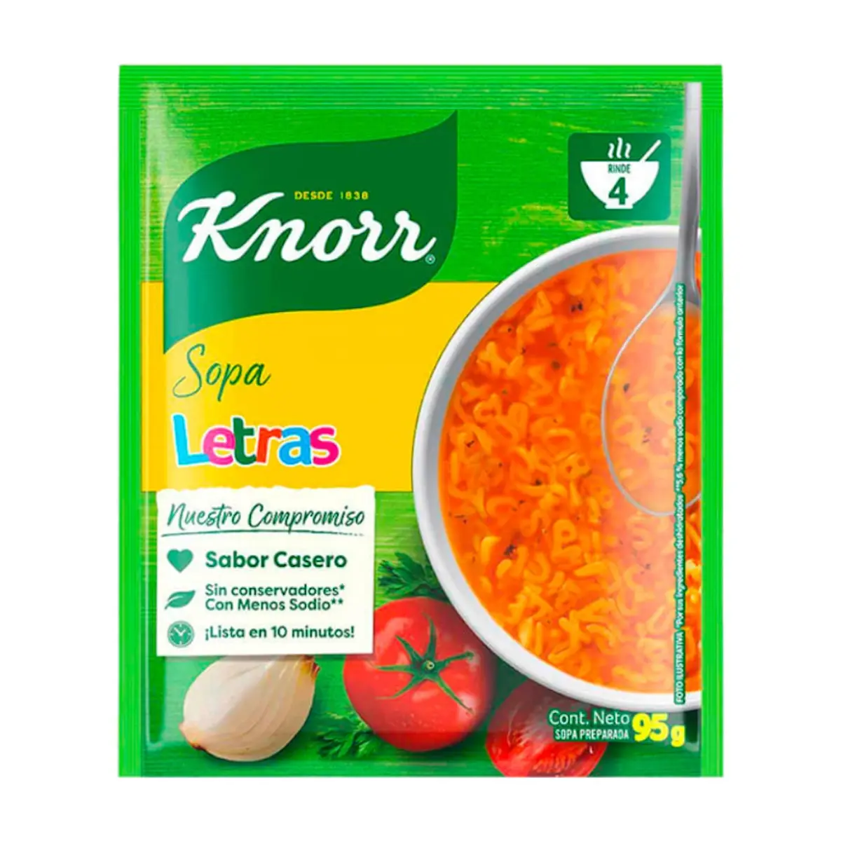 Sopa de letras Knorr (95 g / 3.35 oz)