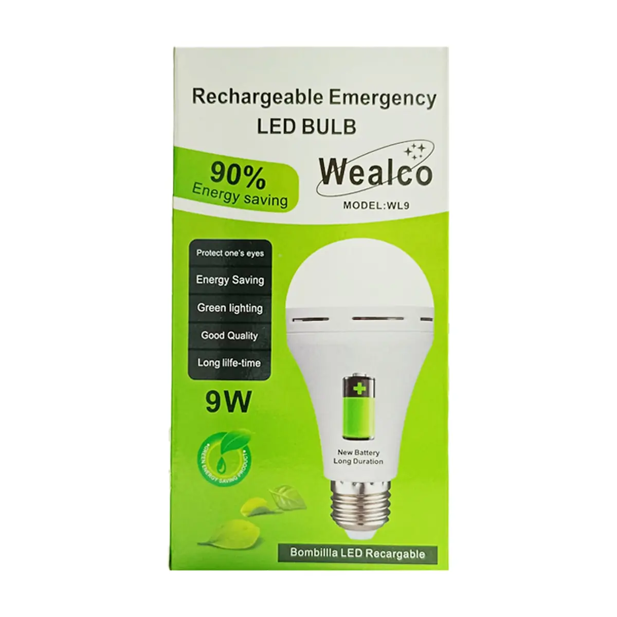 Bombillo Led recargable 9 W Wealco WL9 - Thumbnail 4