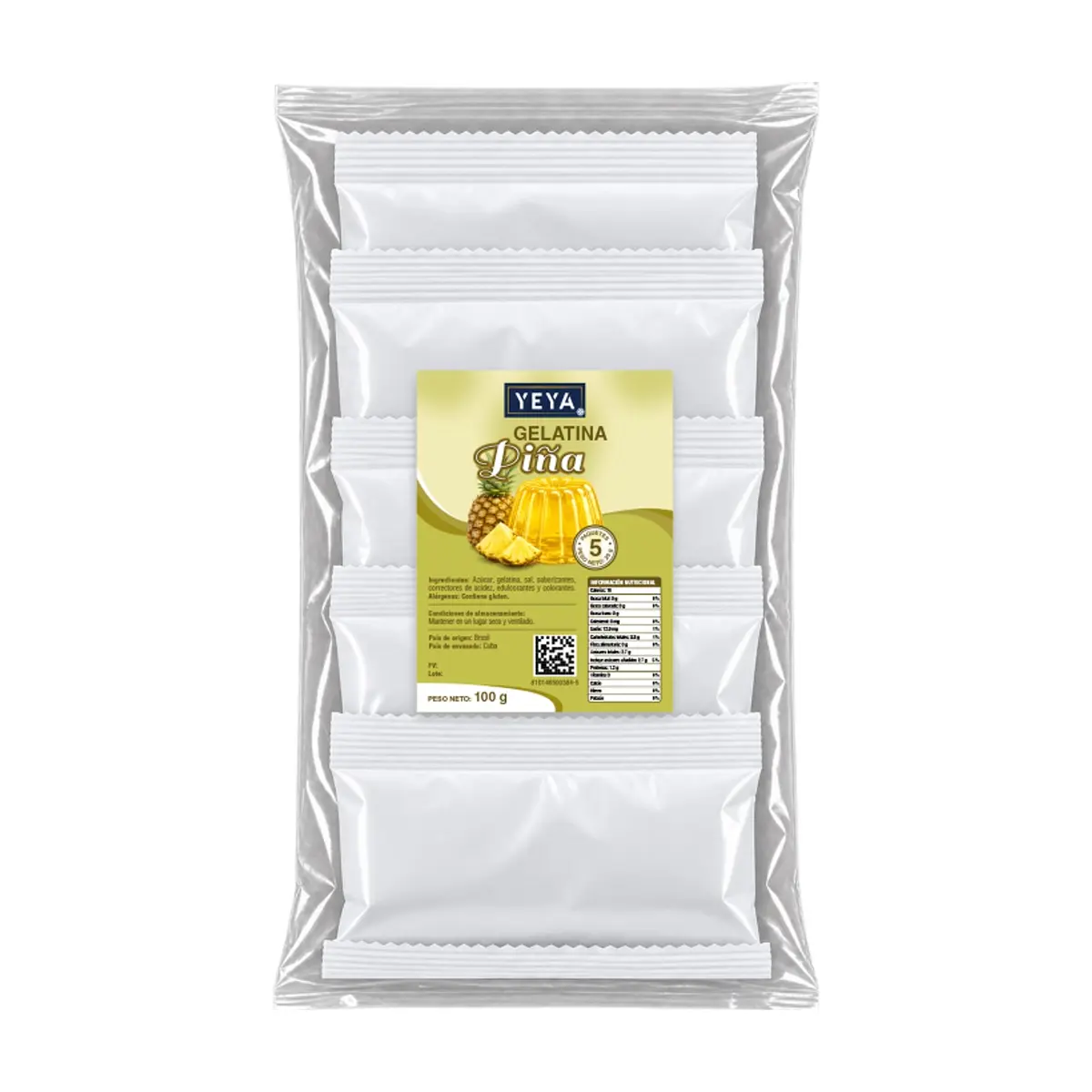 Gelatina sabor piña YEYA (100 g / 3.53 oz)