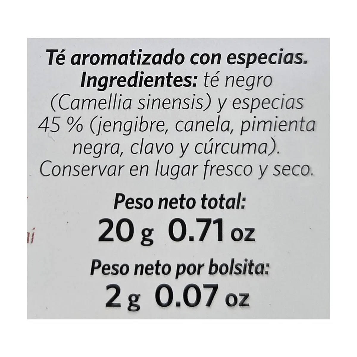 Infusión de té chai y especias Carmencita (20 g / 0.71 oz) - Thumbnail 2
