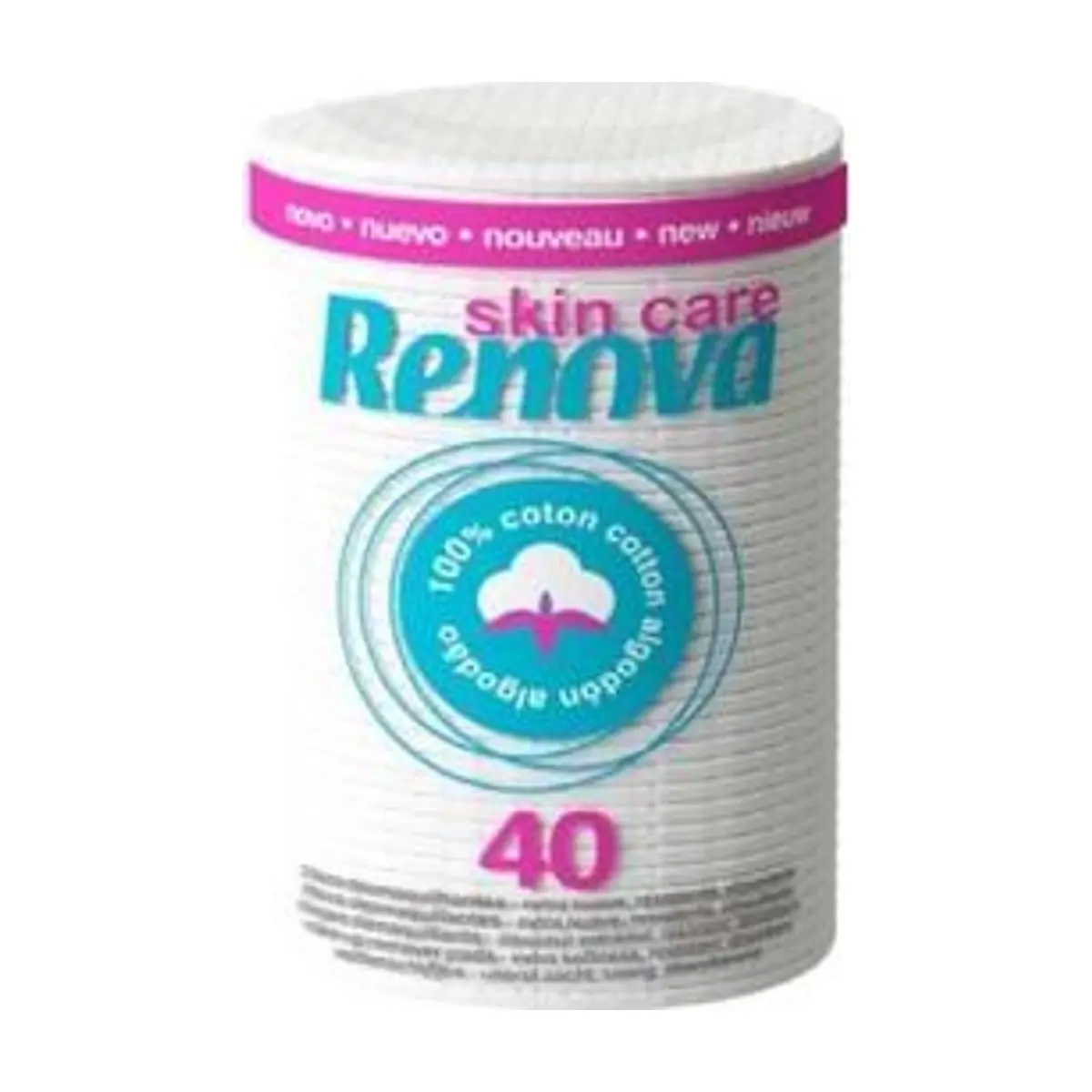 Discos de Algodón Desmaquillador Skin Care Mini (40u) RENOVA - Image 1