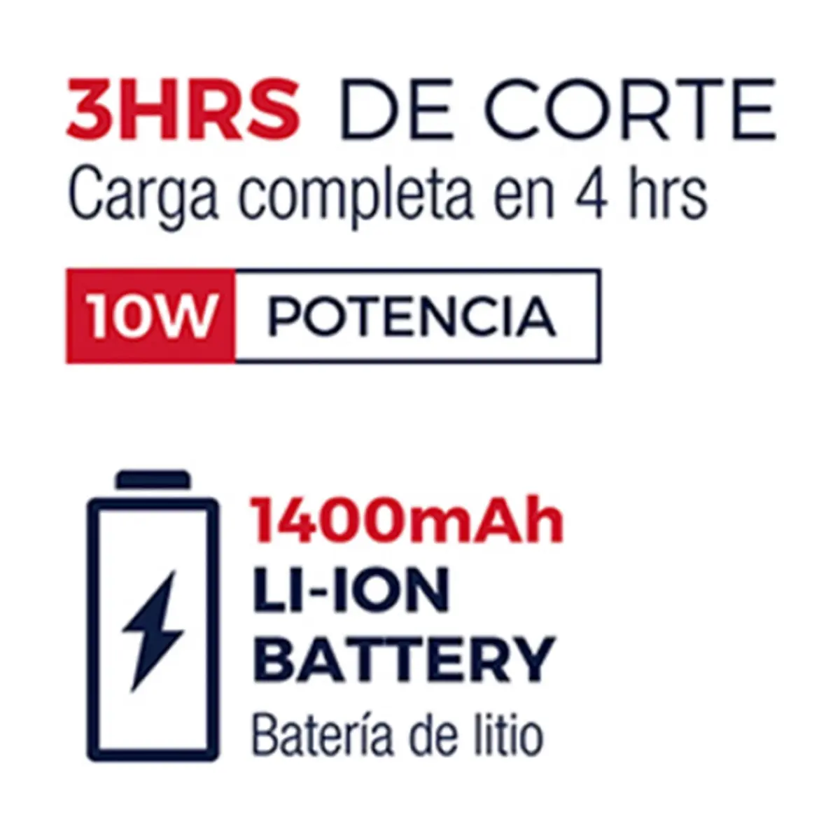 Máquina cortadora profesional recargable para el corte de cabello Evok - Thumbnail 5