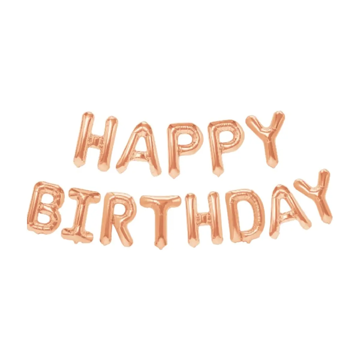 Cartel de Happy Birthday color champan dorado 16 pulgadas Ballon