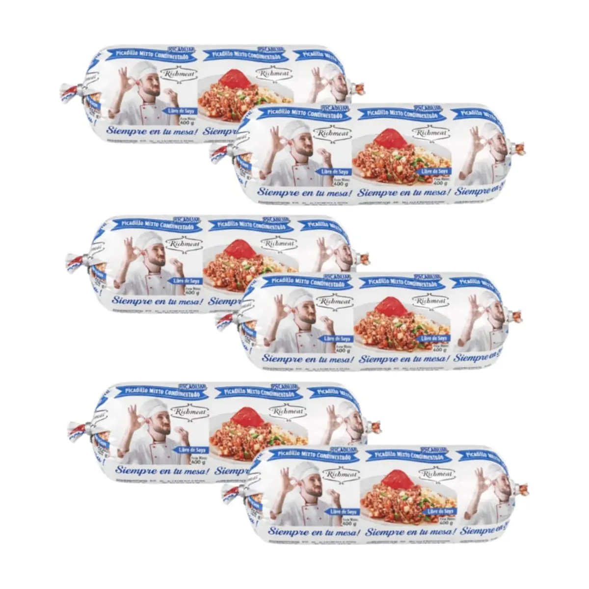 Picadillo mixto condimentado Richmeat (6 x 400 g / 14.10 oz)