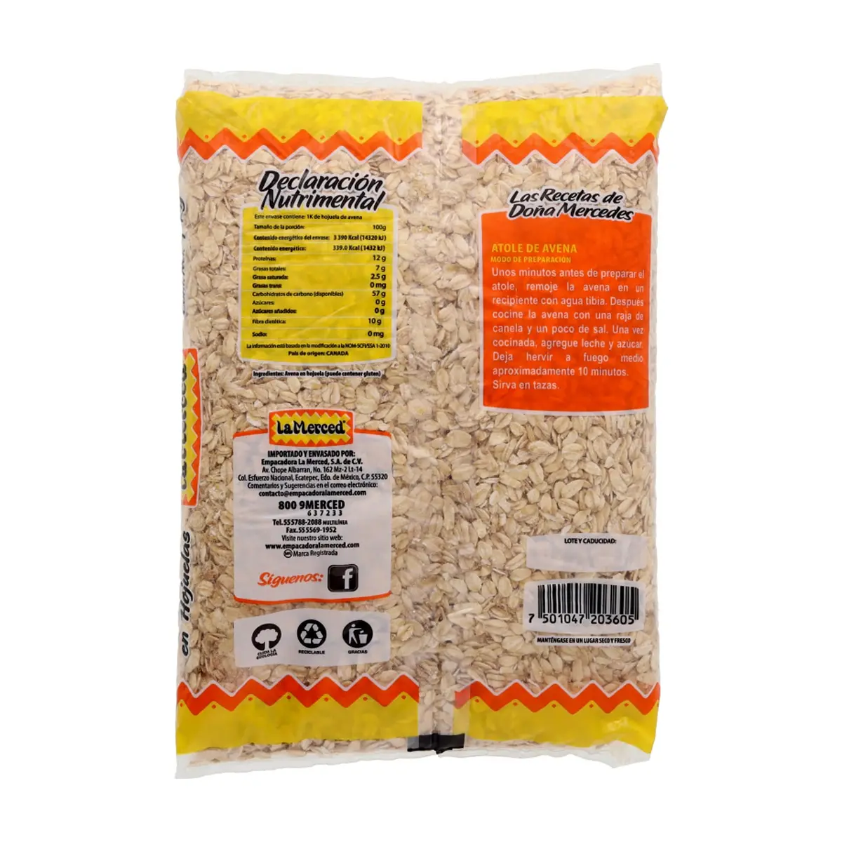 Avena en hojuela La Merced (400 g / 14.11 oz) - Thumbnail 2