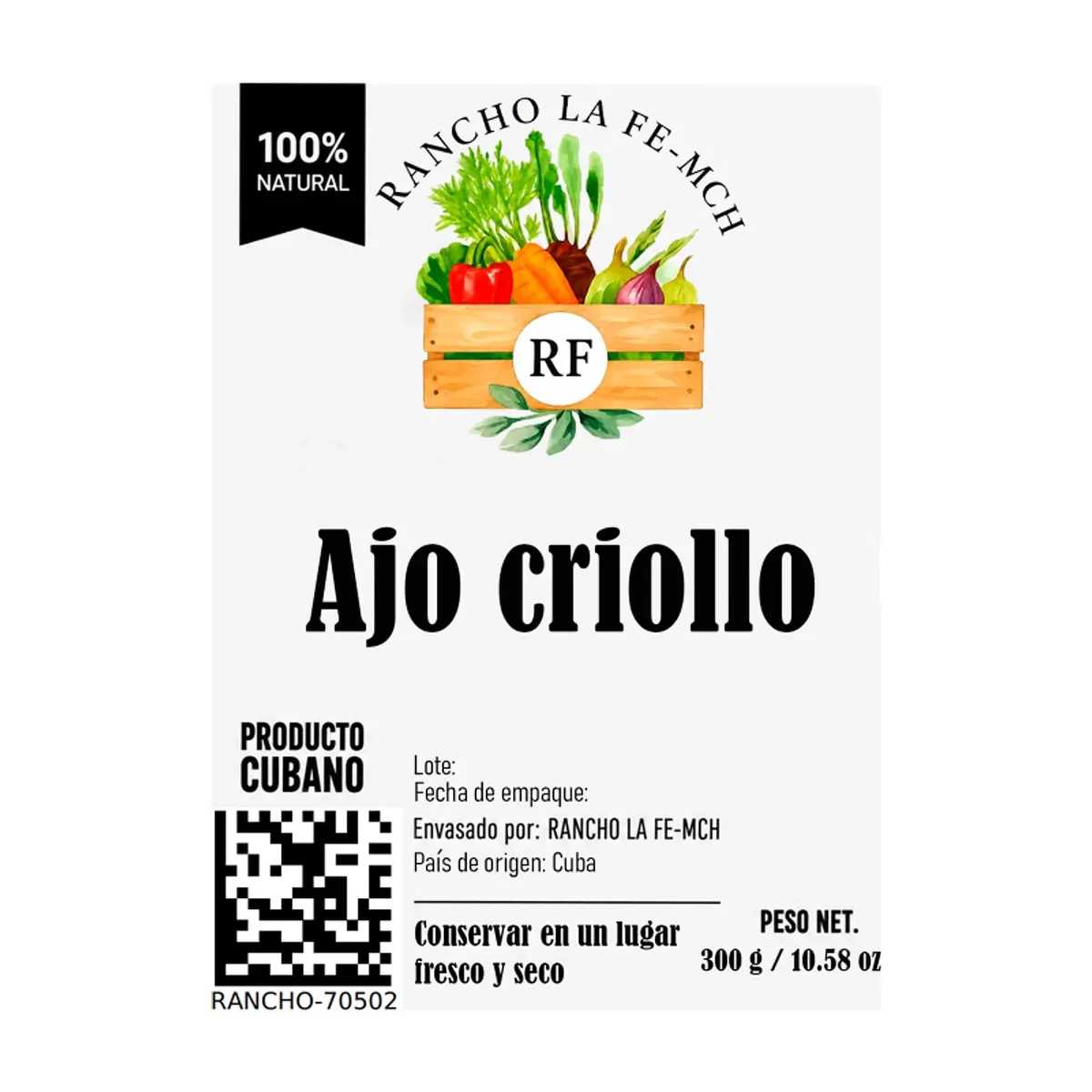 Ajo criollo Rancho La Fe - MCH (300 g / 10.58 oz) - Thumbnail 2