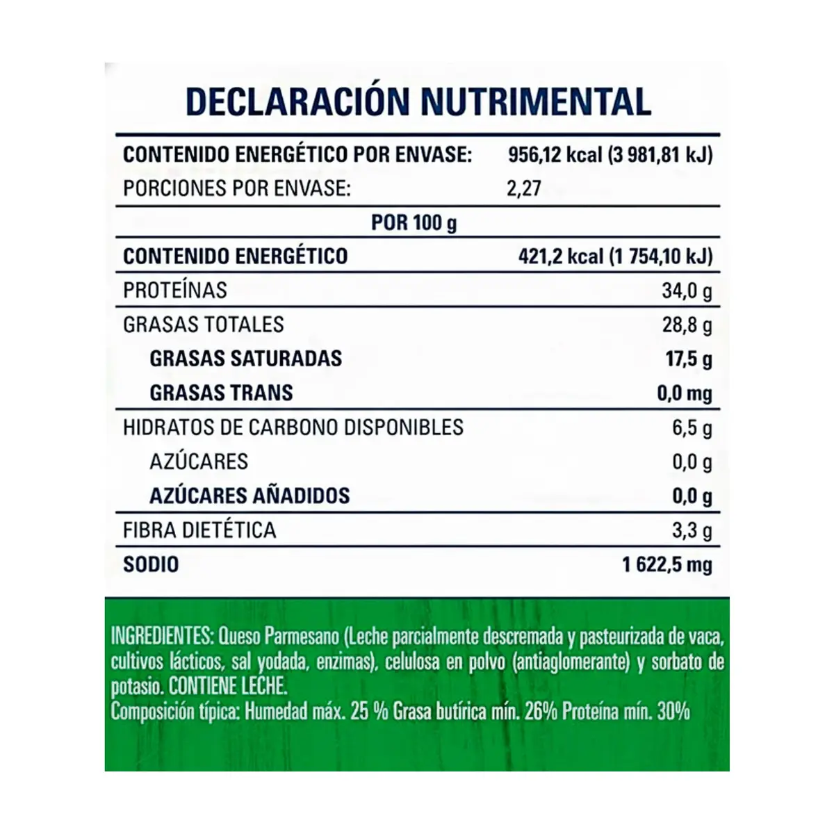 Queso parmesano rallado de leche de vaca Kraft (227 g / 8.01 oz) - Thumbnail 2
