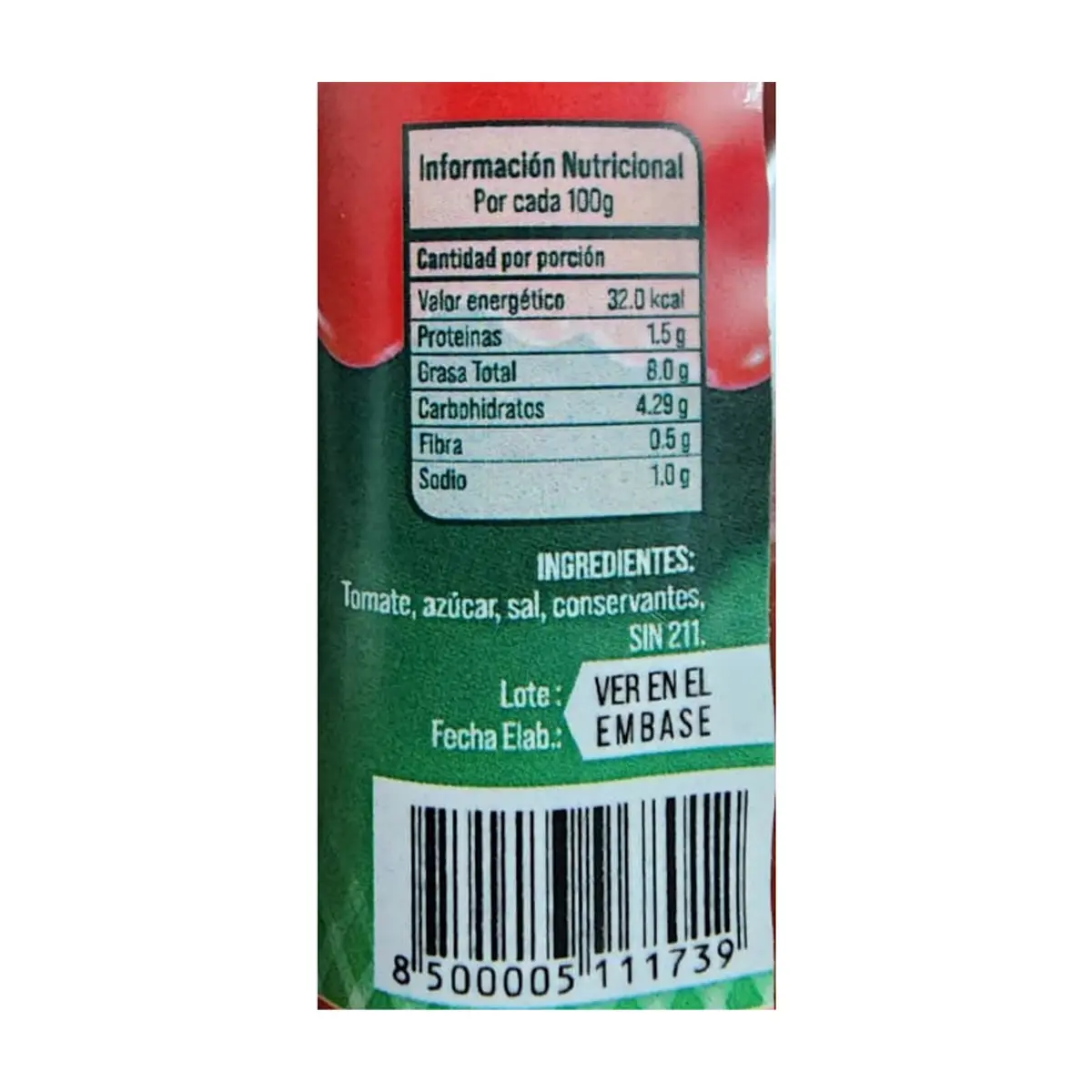 Puré de tomate El Roble (1 kg / 2.2 lb) - Miniatura 3