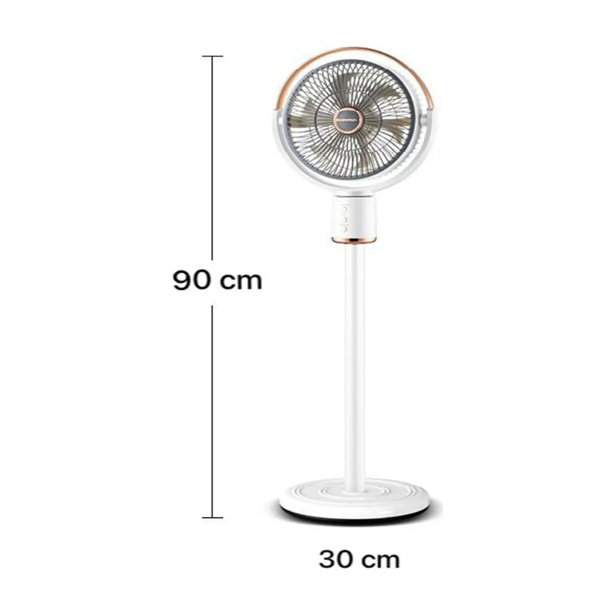 Ventilador recargable 3 en 1 color blanco 12 pulgadas Jysuper JY-2219 - Miniatura 3
