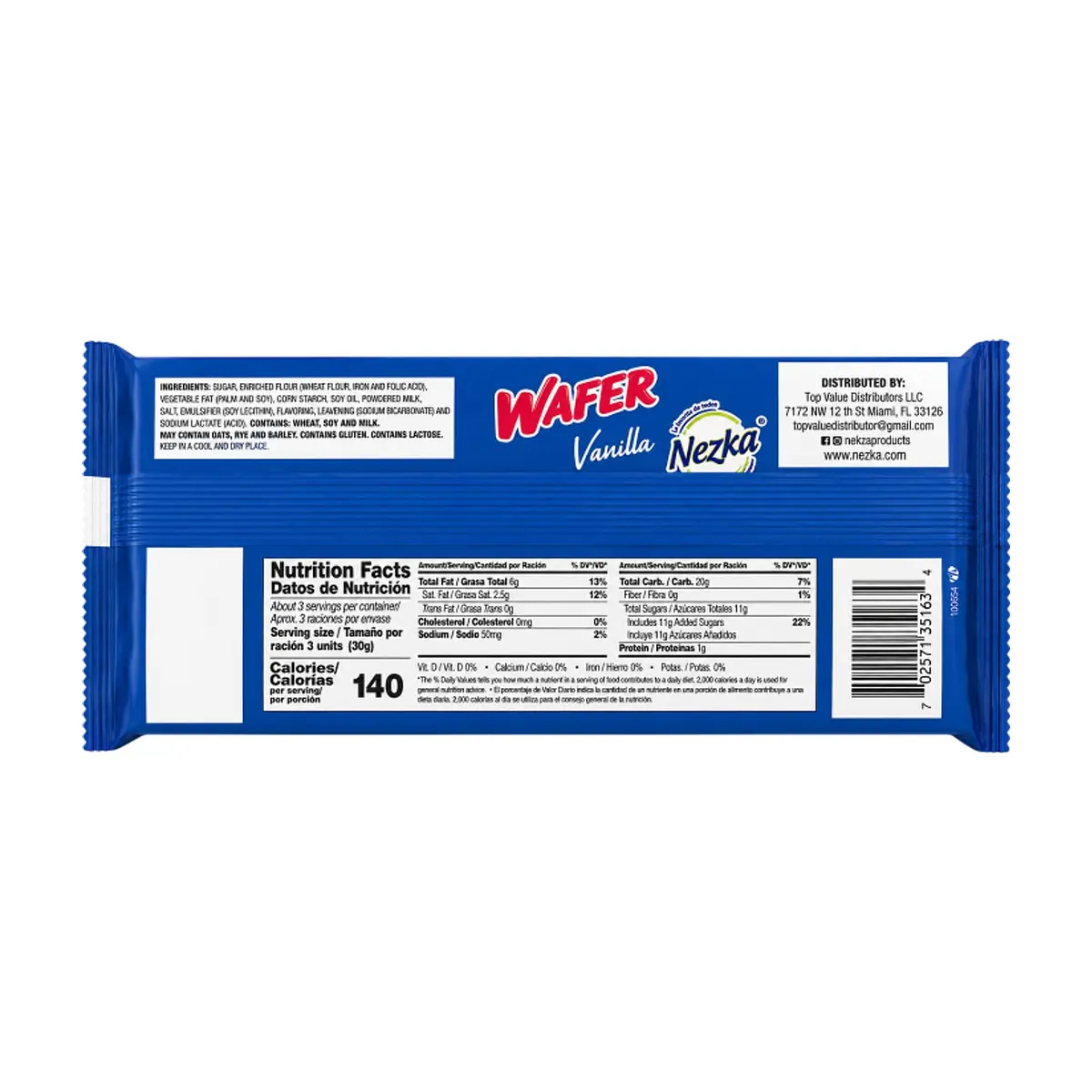 Sorbeto con relleno sabor vainilla Nezka (80 g / 2.82 oz) - Thumbnail 2