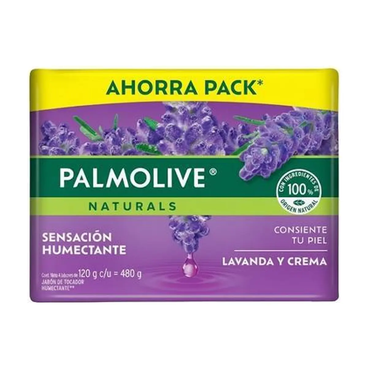Jabón de Tocador Naturals Lavanda (4x120 gr) PALMOLIVE - Image 1
