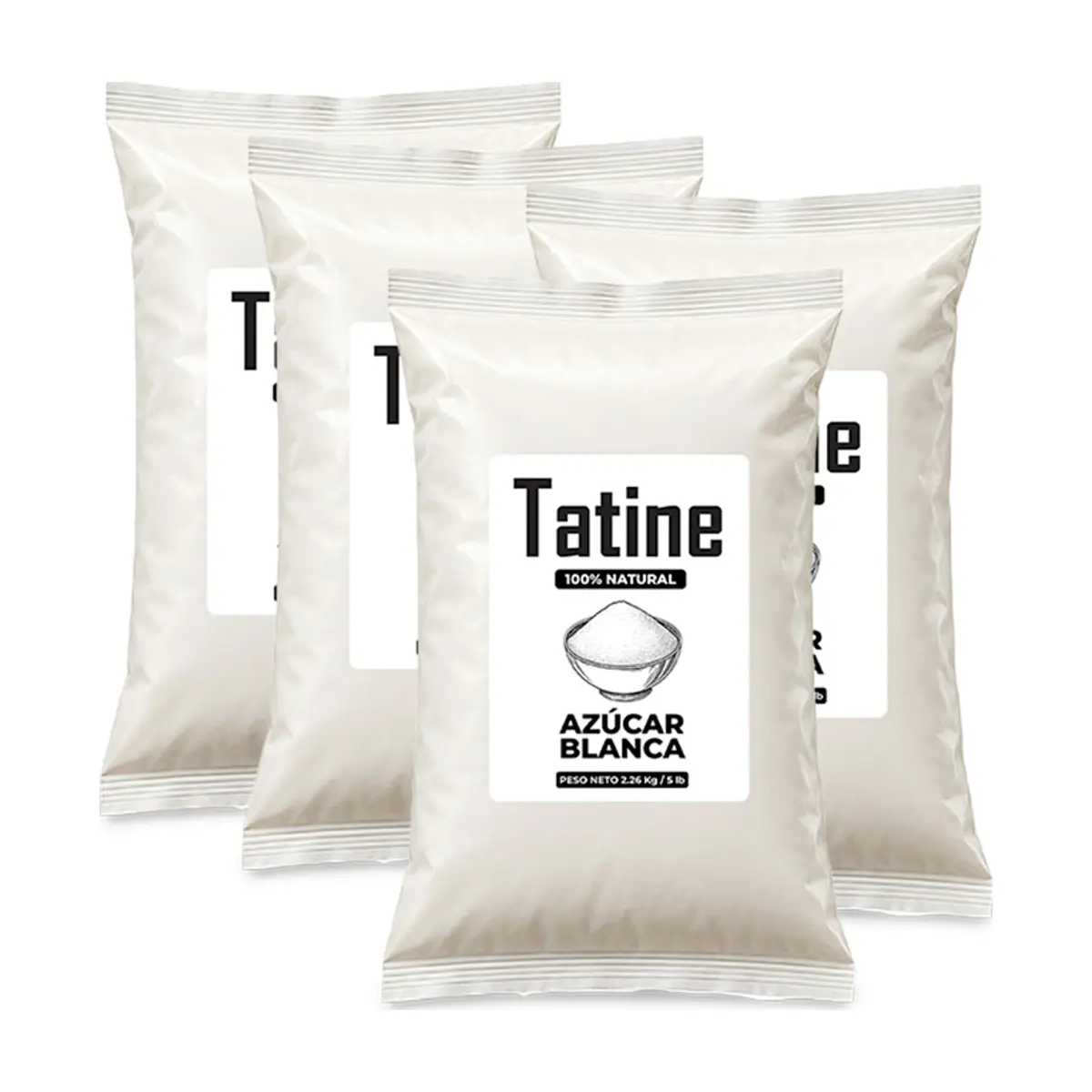 Azúcar blanca Tatine (4 x 2.26 kg / 5 lb)