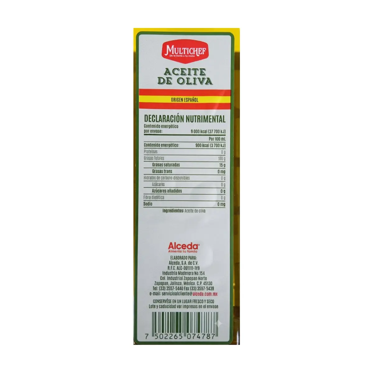 Aceite de oliva Multichef (1 L) - Thumbnail 3
