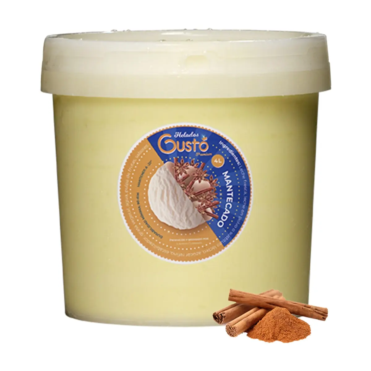 Helado Premium de mantecado Gustó (4 L) - Miniatura 1