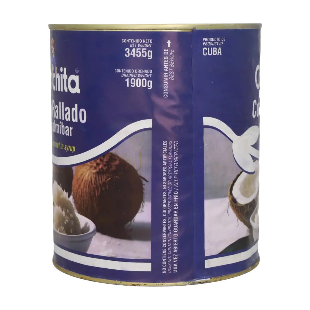 Coco rallado en almíbar Conchita (3.45 kg / 7.61 lb) - Thumbnail 11