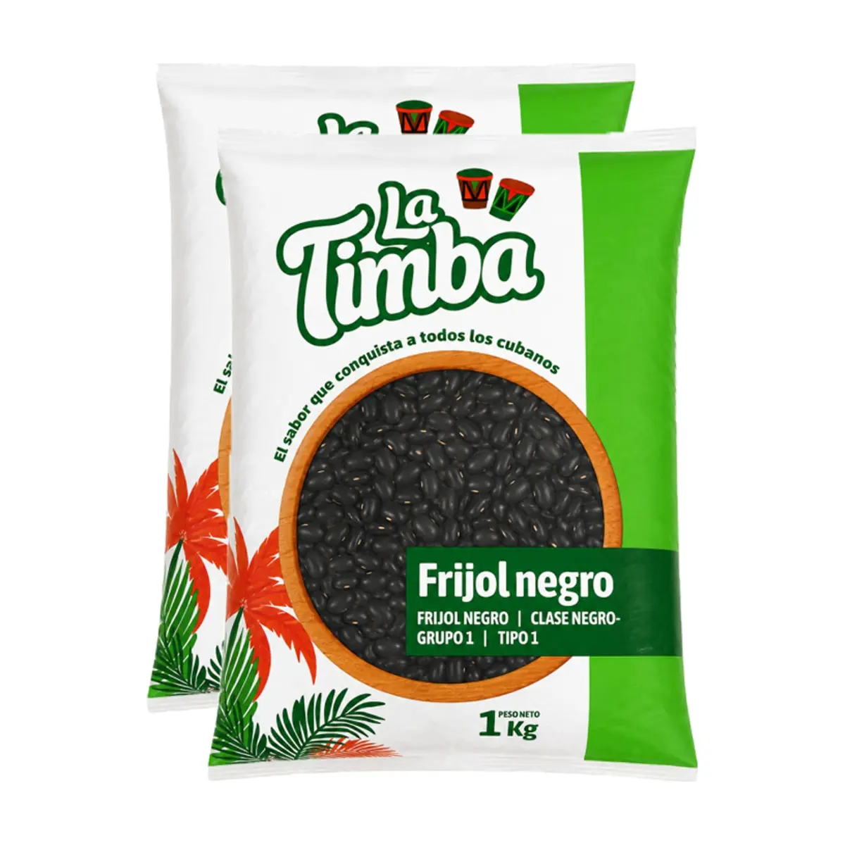 Frijoles negros La Timba (2 x 1 kg / 2.2 lb)