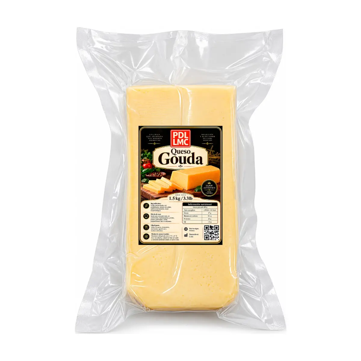 Queso gouda PDL LMC (1.5 kg / 3.3 lb) - Miniatura 2