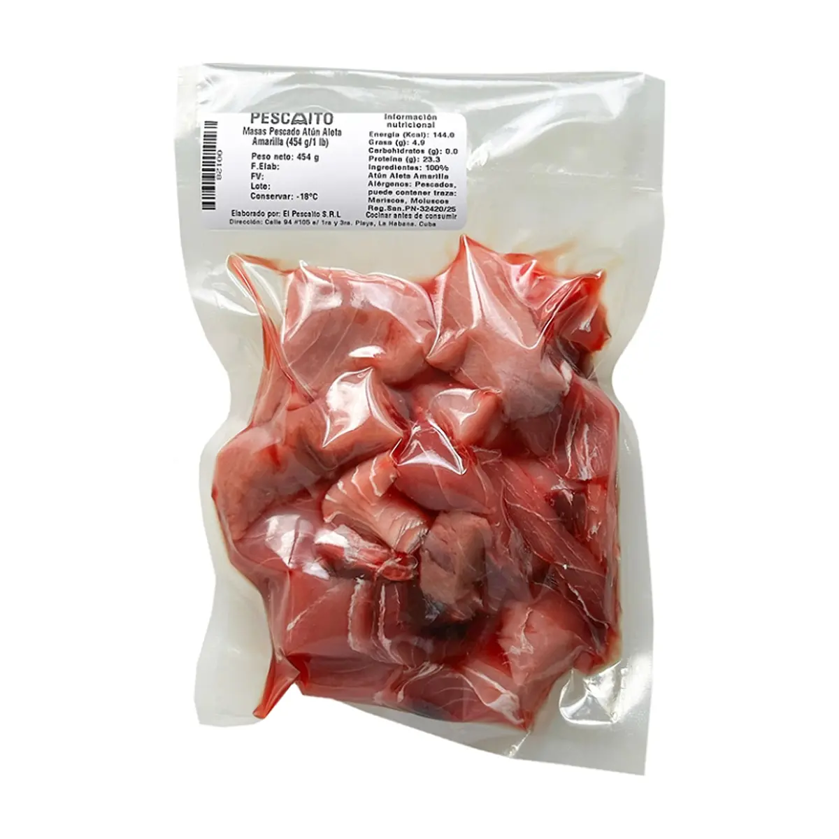 Masas de atún aleta amarilla Pescaito (454 g / 1 lb) - Miniatura 2