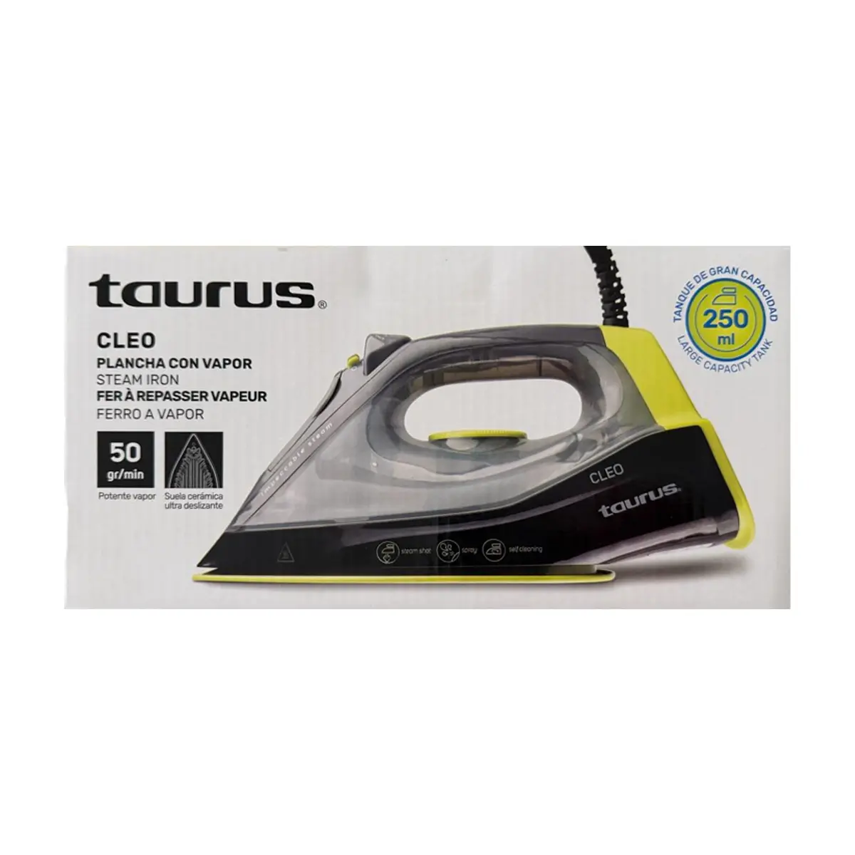 Plancha con vapor 1200 W Taurus Cleo - Thumbnail 4