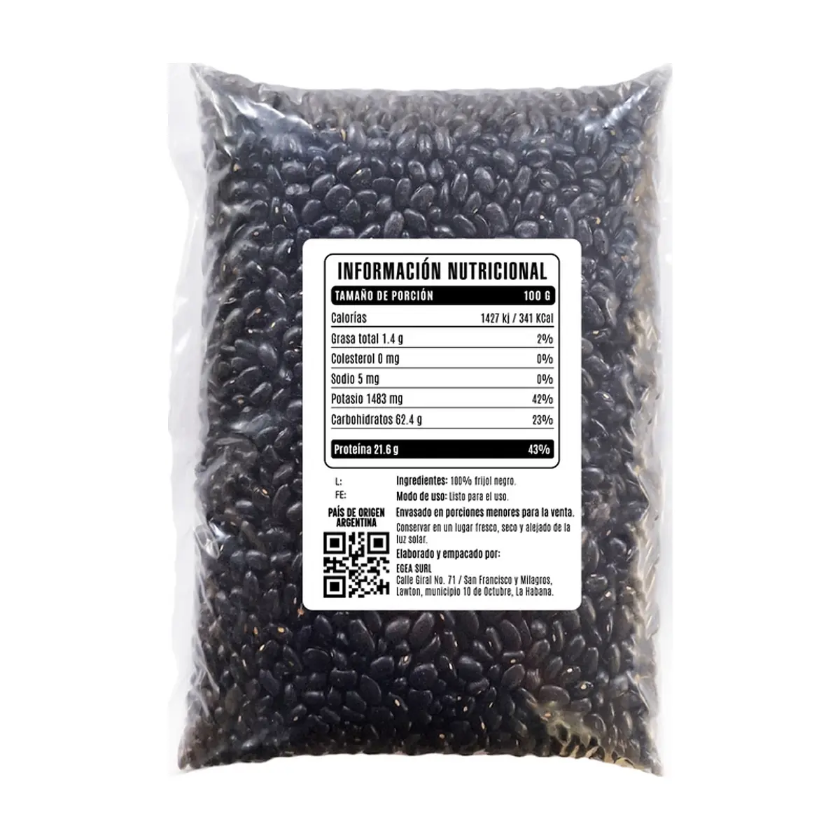 Frijoles negros EGEA (5 x 454 g / 1 lb) - Thumbnail 3