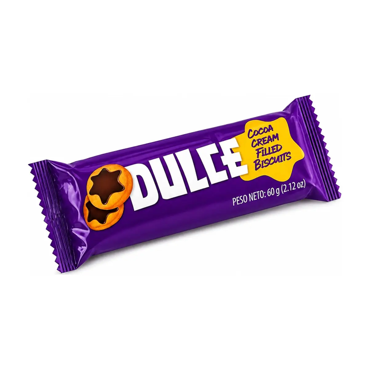 Galletas tipo sándwich con crema sabor chocolate Dulce (60 g / 2.12 oz)