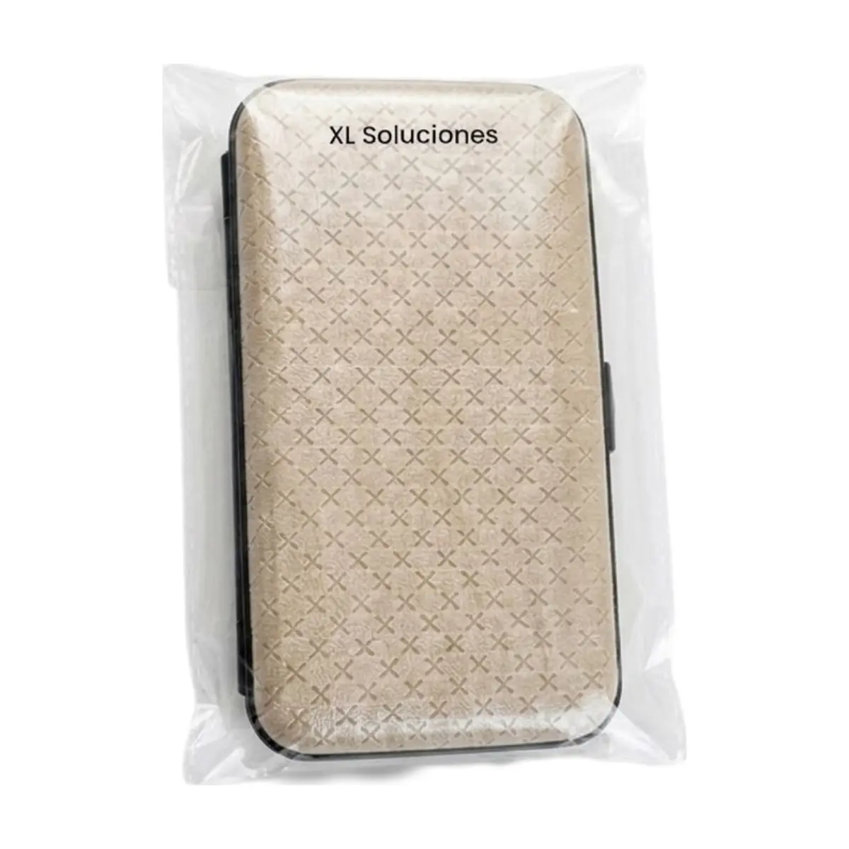 Juego de manicura y pedicura de 19 piezas con estuche rígido color crema XL Soluciones - Miniatura 3