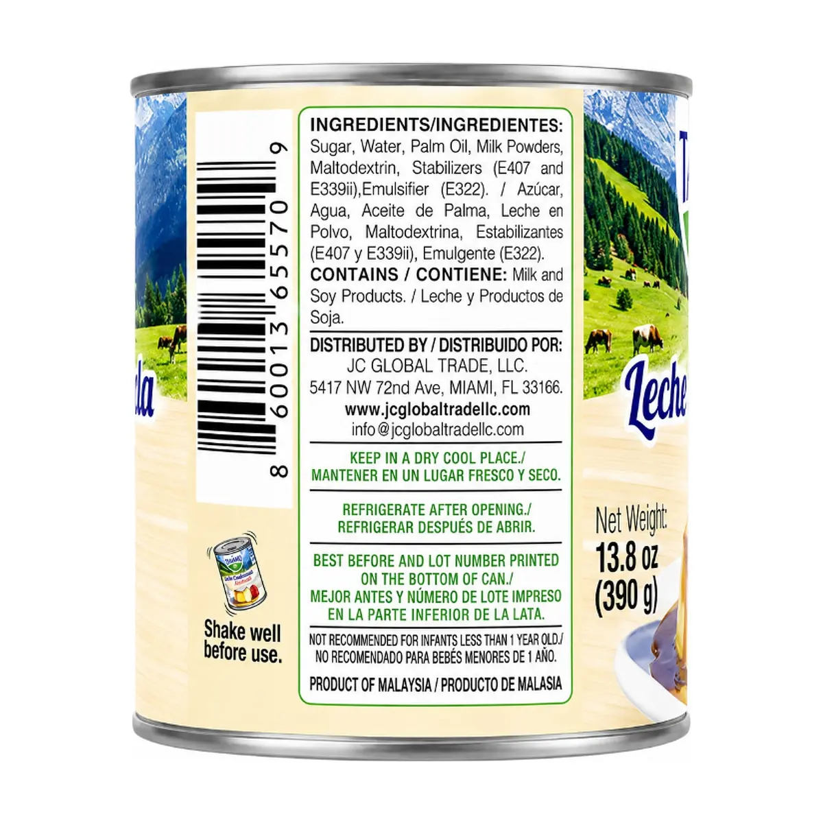 Leche condensada azucarada Tánamo (390 g / 13.8 oz) - Thumbnail 3