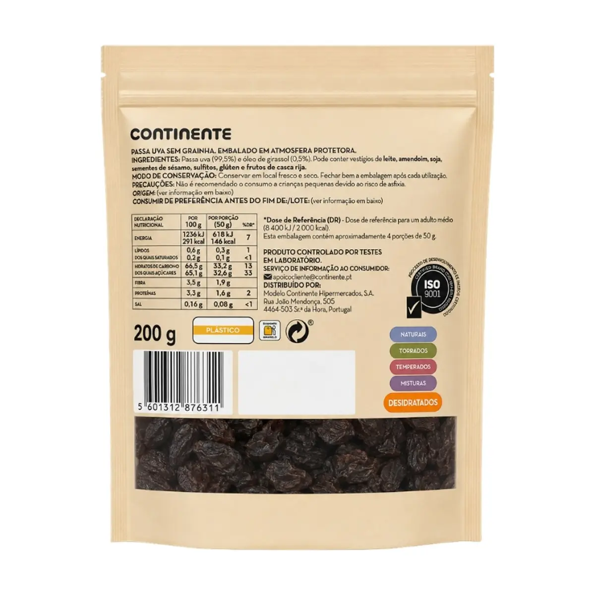 Pasas sin semillas Continente (200 g / 7.05 oz) - Thumbnail 2