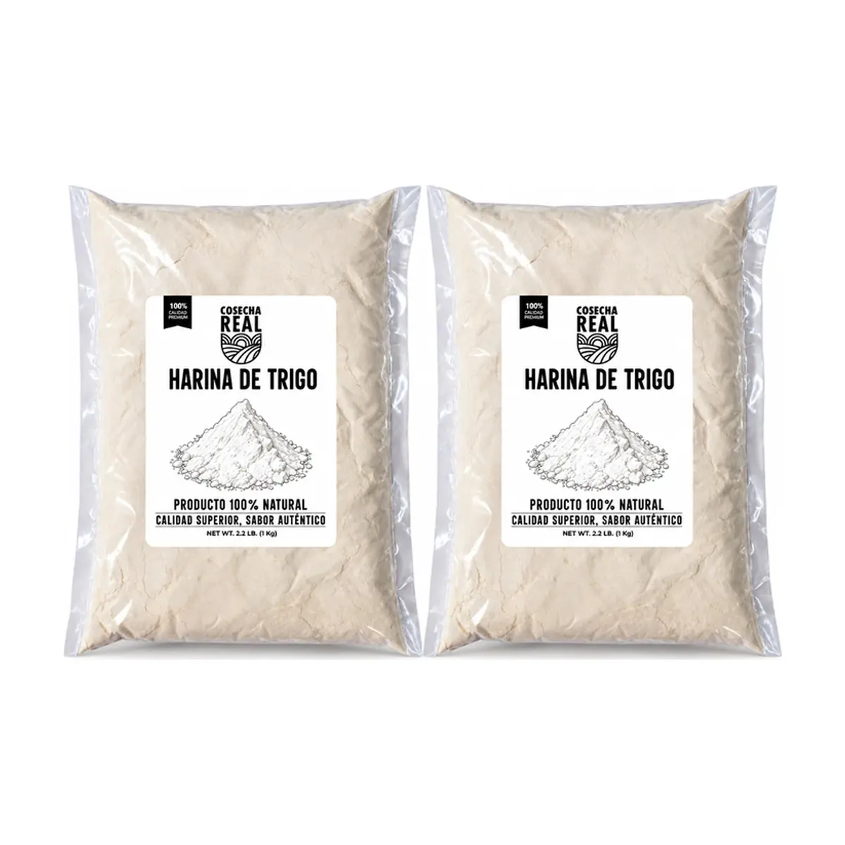 Harina de trigo Cosecha Real (2 x 1 kg / 2.2 lb)
