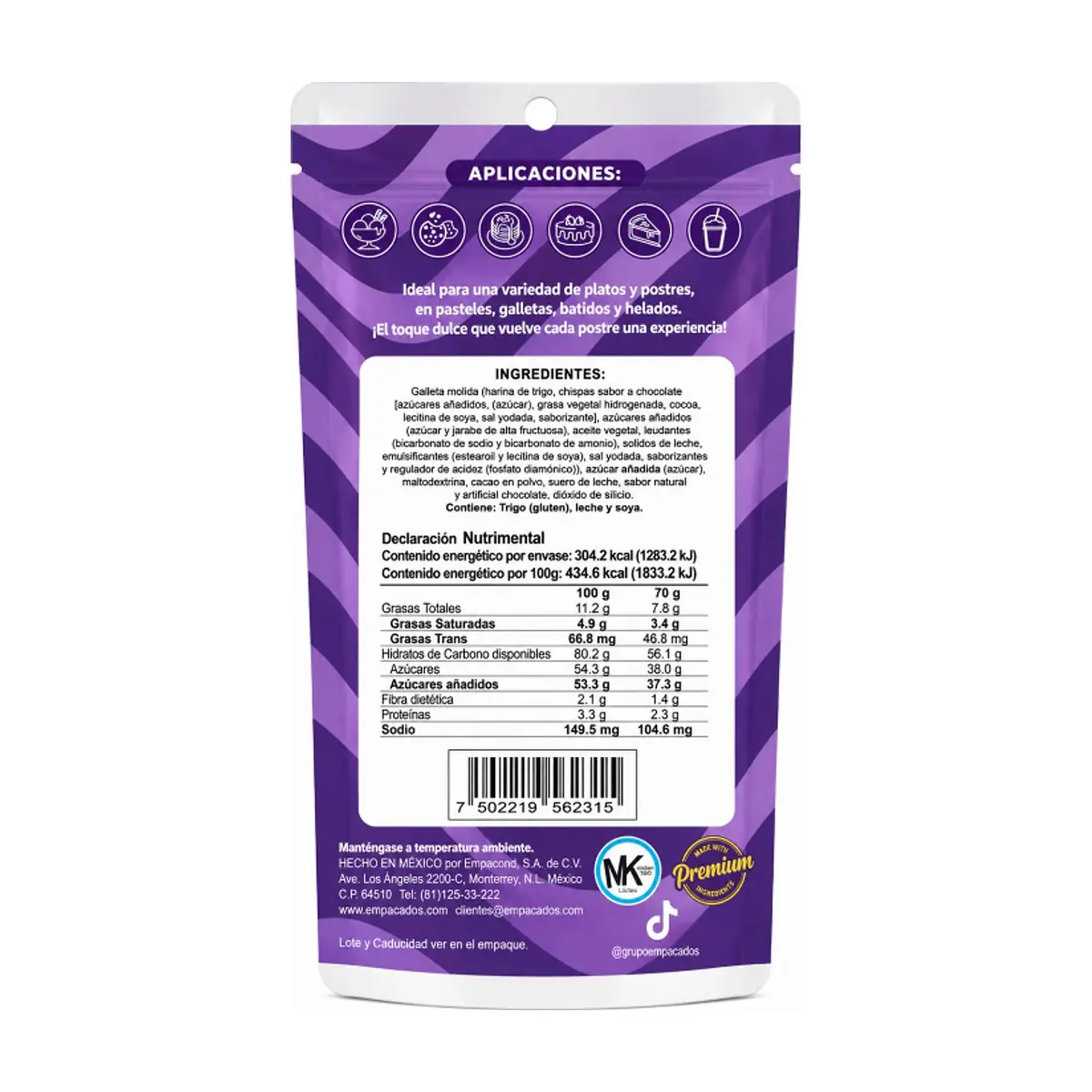 Sazonador sabor galletas y chocolate Pragná (70 g / 2.47 oz) - Thumbnail 2