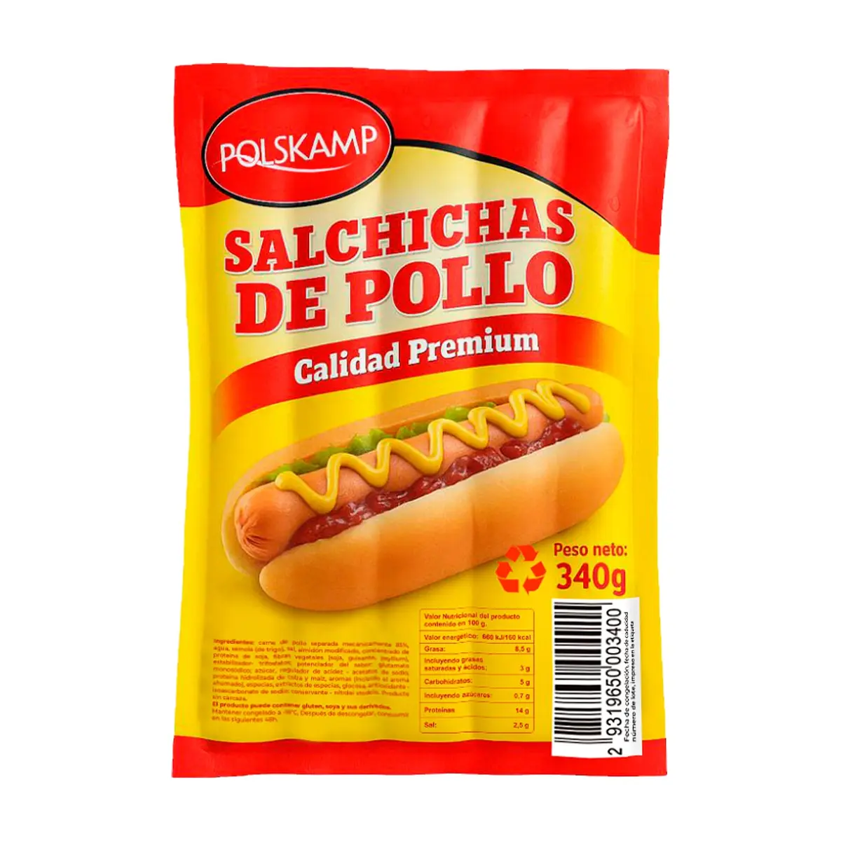 Salchichas de pollo Polskamp (340 g / 12 oz)