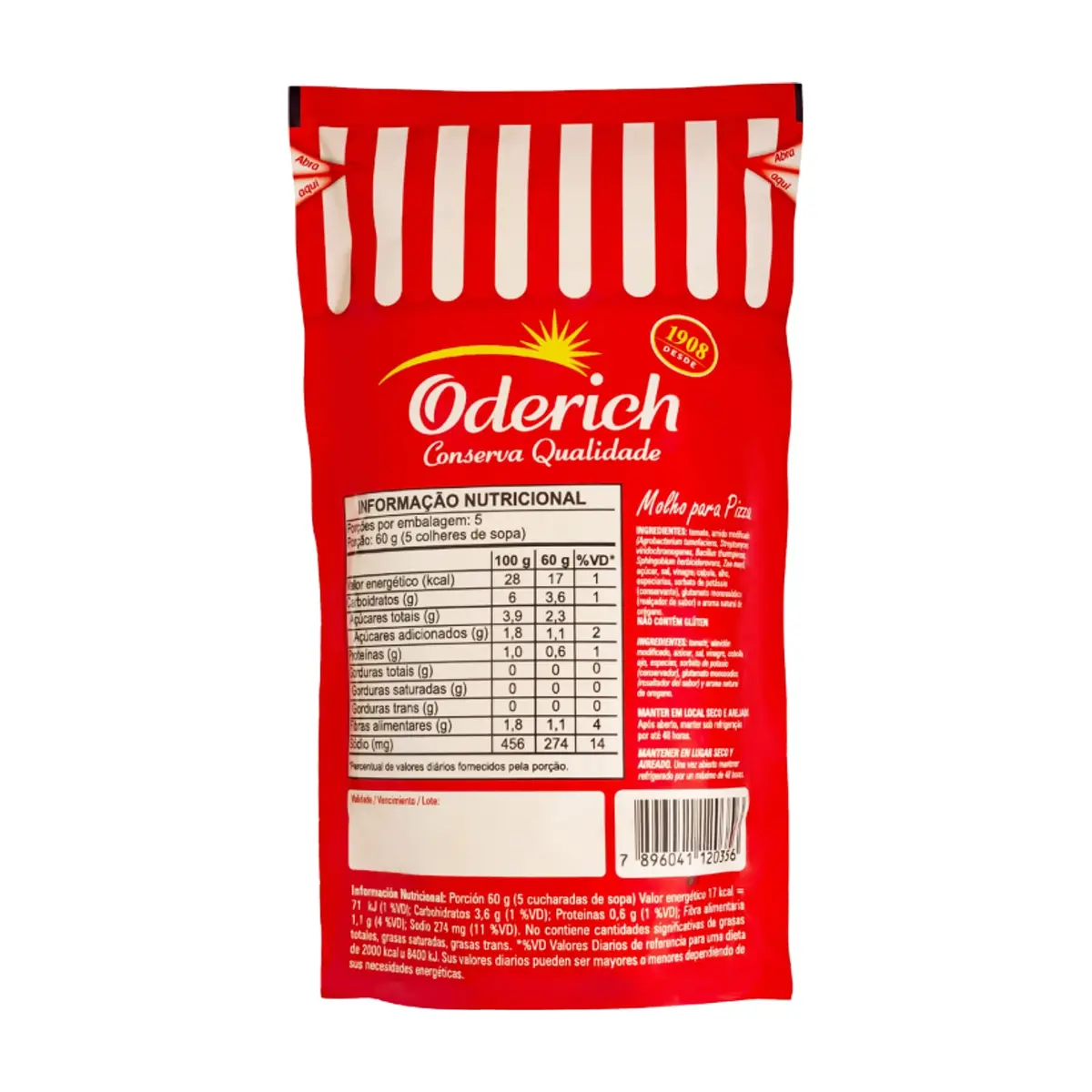 Salsa para pizza Oderich (300 g / 10.58 oz) - Thumbnail 2