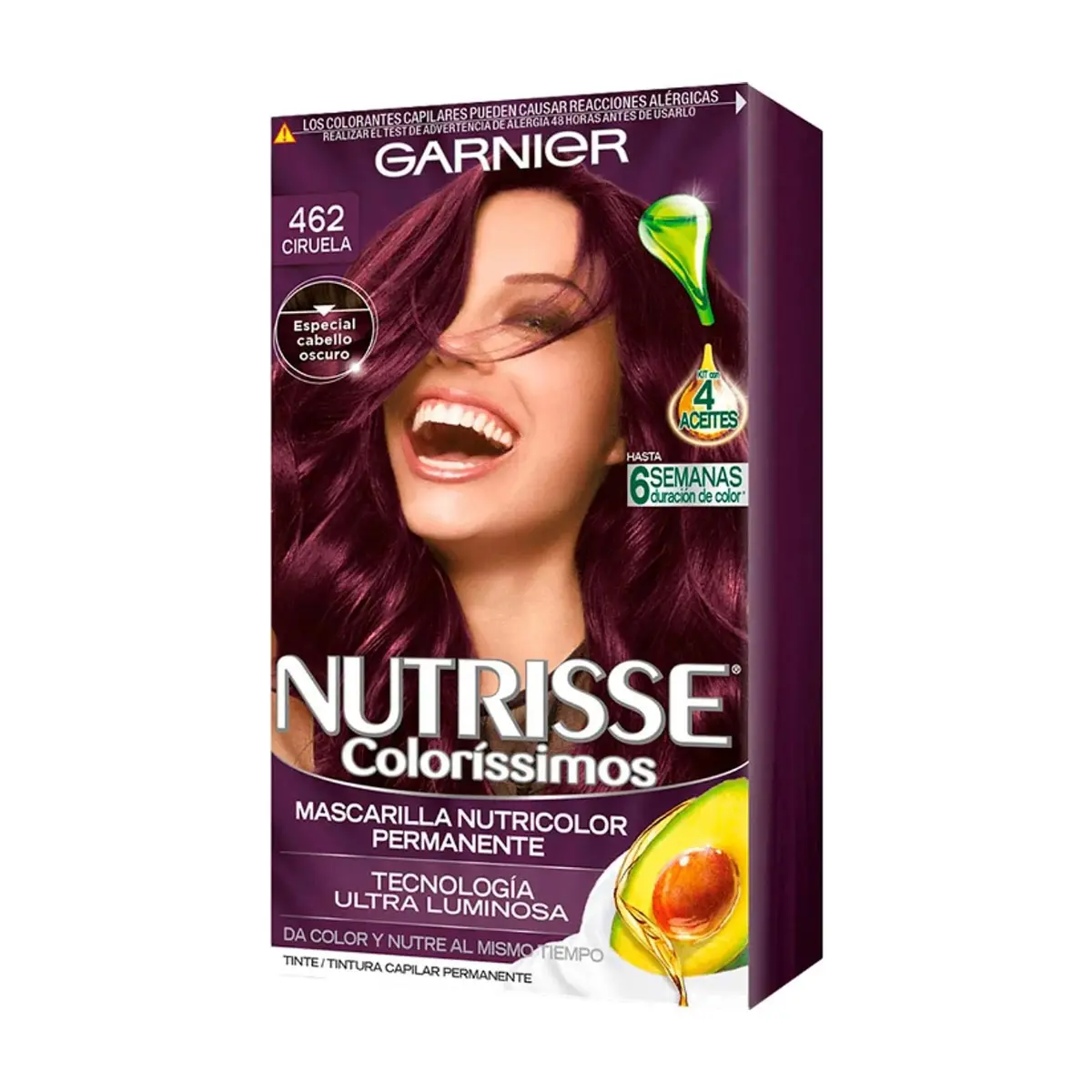 Tinte Capilar 462 Ciruela Garnier Nutrisse Coloríssimos (45 g / 1.58 oz) - Thumbnail 3