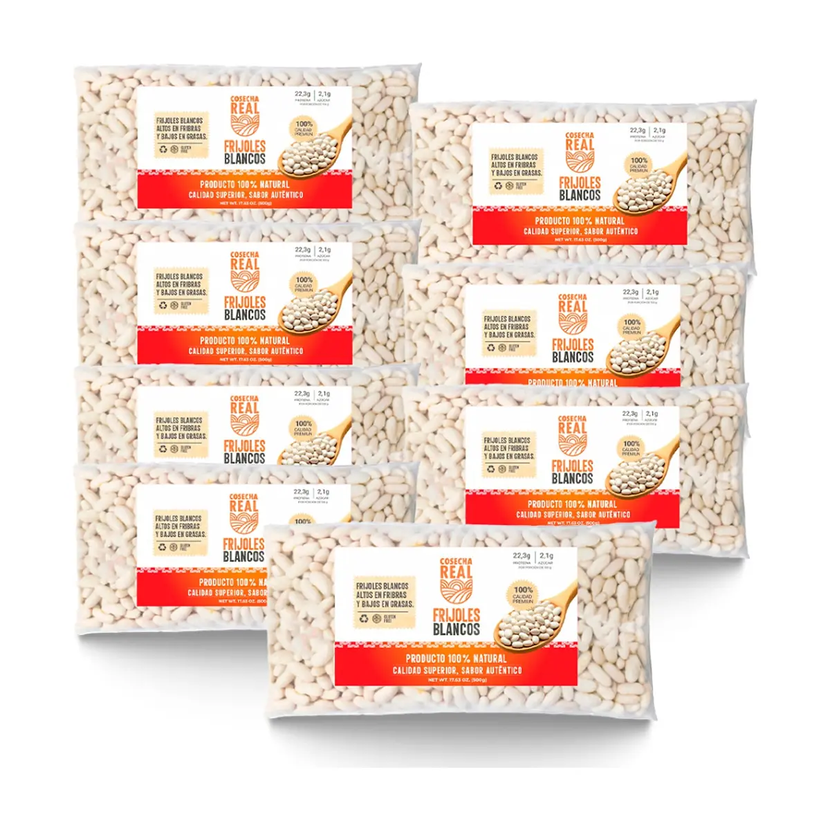Frijoles blancos Cosecha Real (8 x 500 g / 1.1 lb)