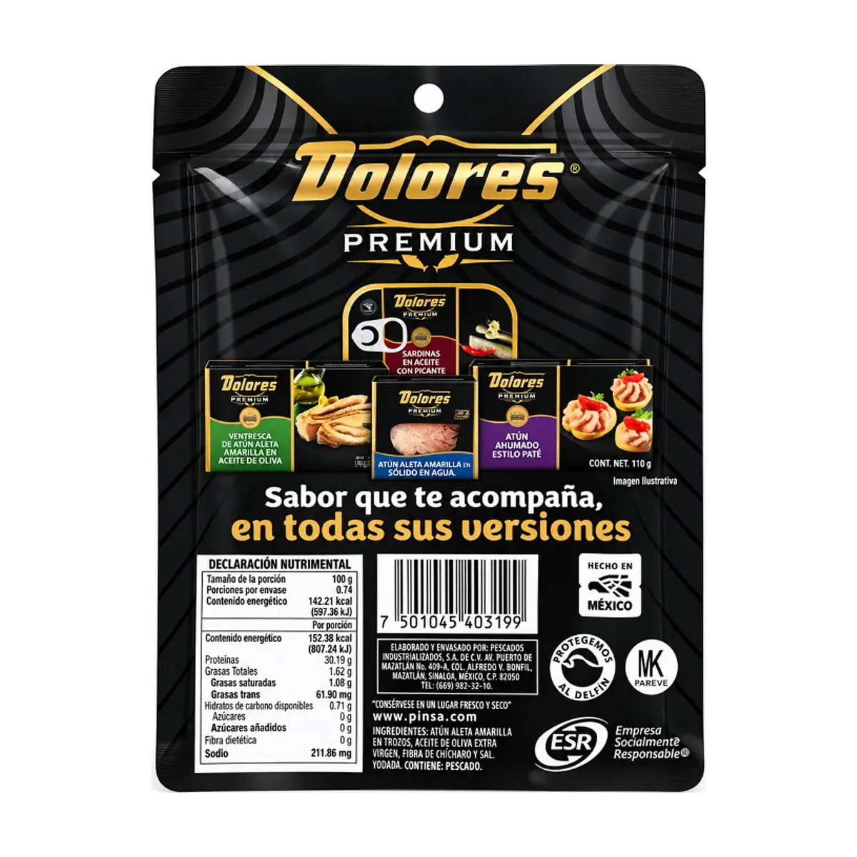 Atún en aceite de oliva extra virgen Dolores (78 g / 2.75 oz) - Thumbnail 2