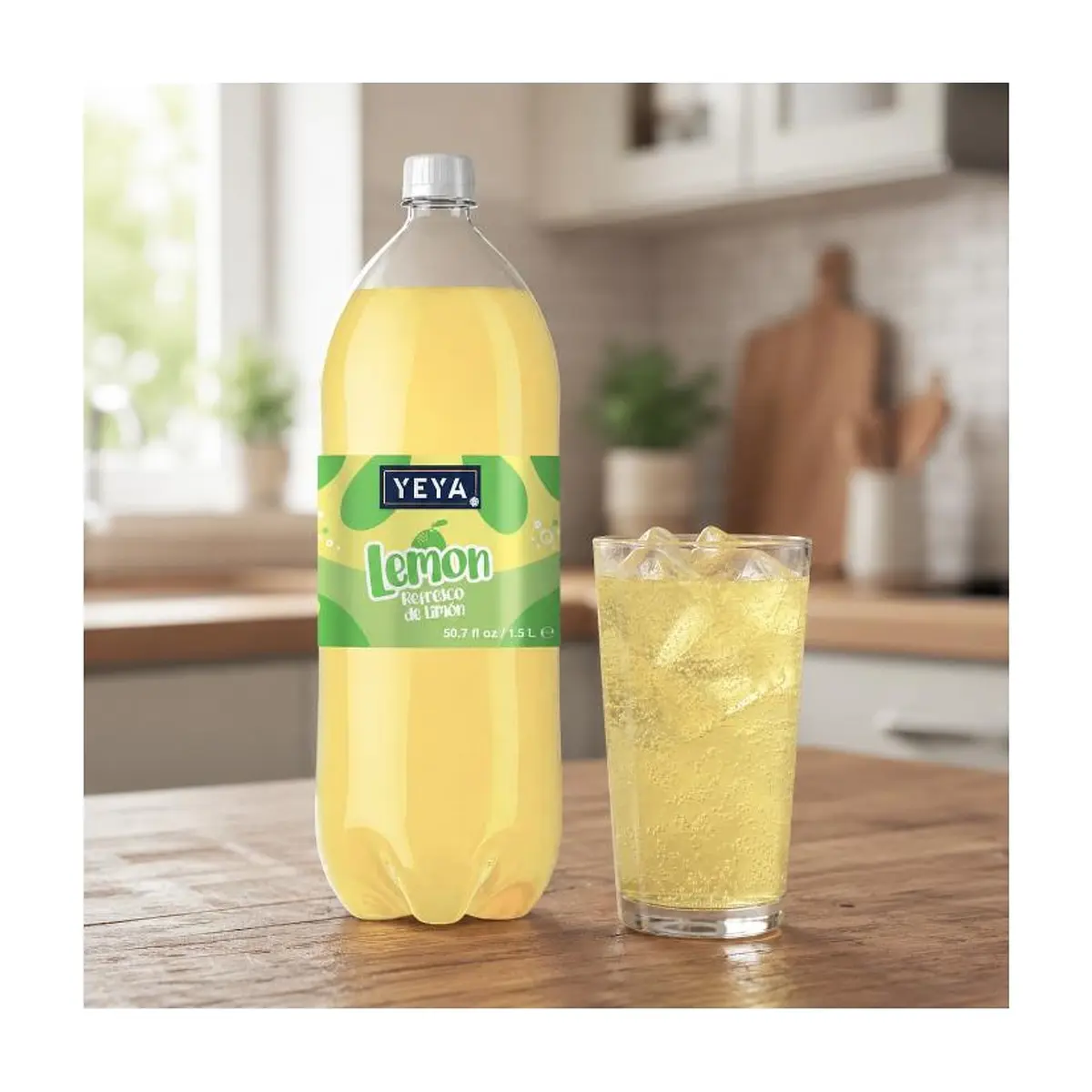 Refresco gaseado de limón YEYA (1.5 L / 50.7 fl oz) - Thumbnail 4