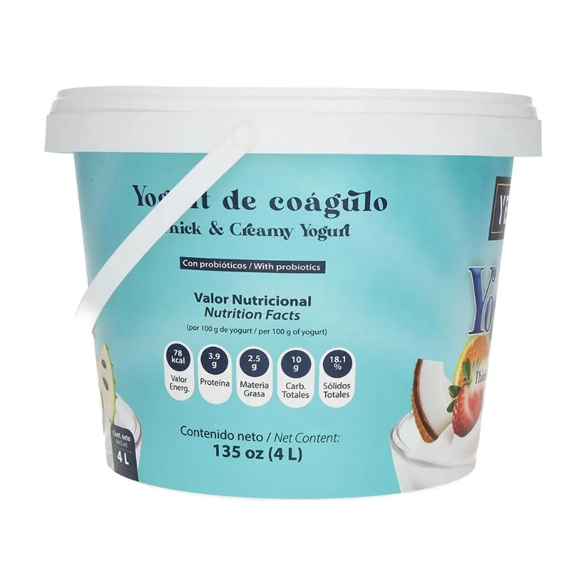 Yogurt natural con azúcar y probióticos YEYA (4 L) - Thumbnail 2