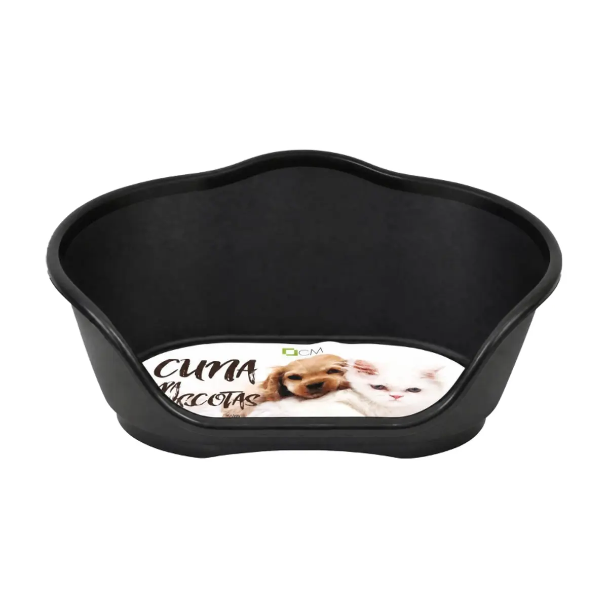 Cuna de plástico negra para mascotas de 65 cm x 41 cm Casa y Menaje - Thumbnail 3