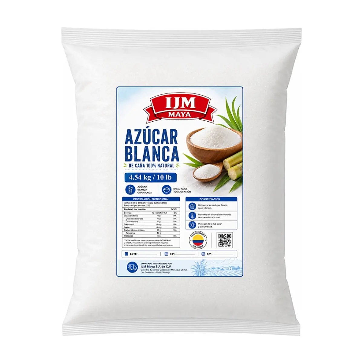 Azúcar blanca IJM Maya (4.54 kg / 10 lb) - Thumbnail 5