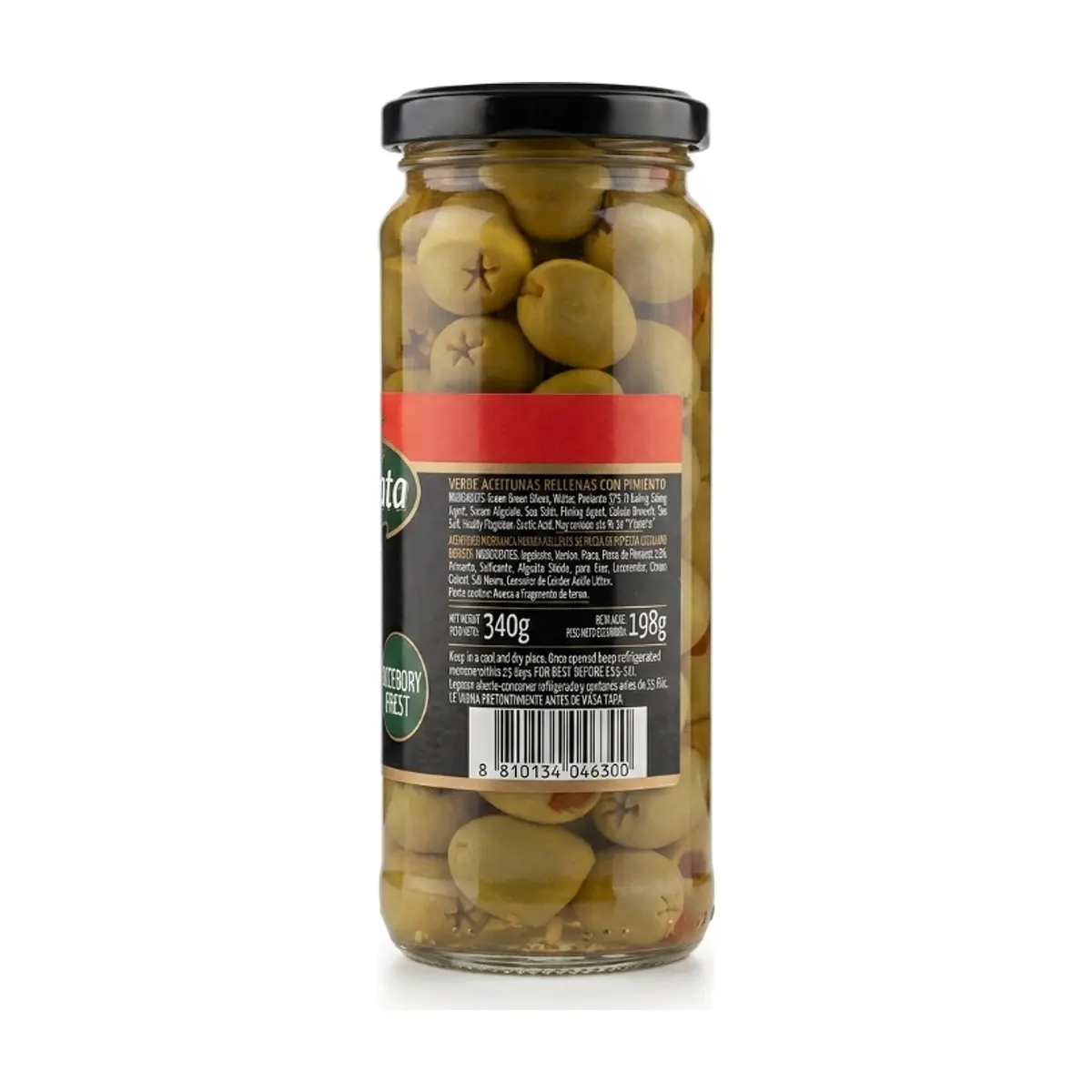 Aceitunas hojiblanca verdes rellenas de pimiento Fragata (340 g / 11.99 oz) - Thumbnail 2