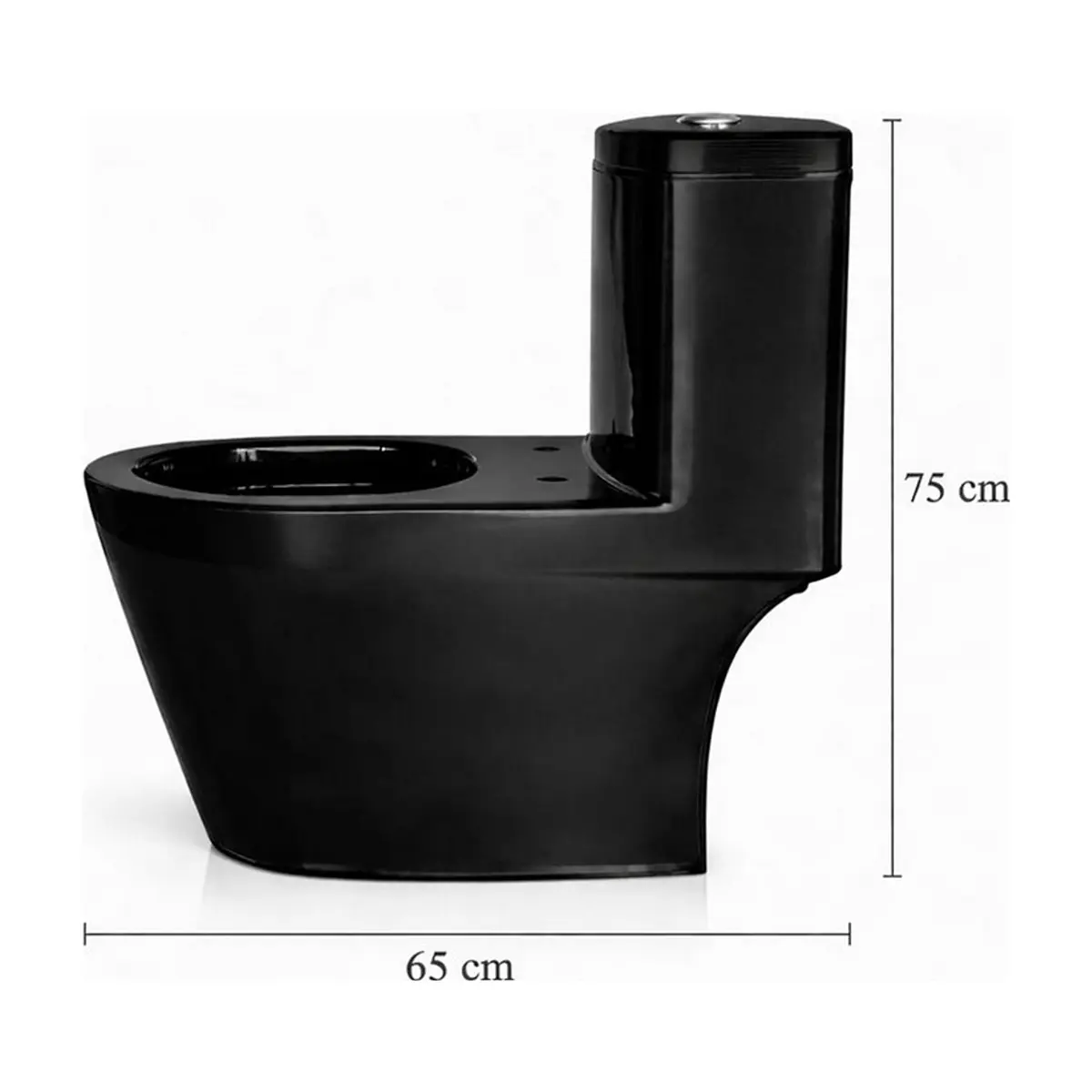 Inodoro descarga directa Black Zeric - Miniatura 2