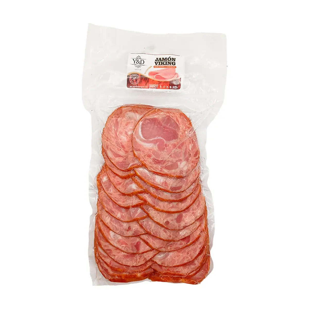 Jamón viking especial embuchado lasqueado Y&D Ricos (1 kg / 2.2 lb)