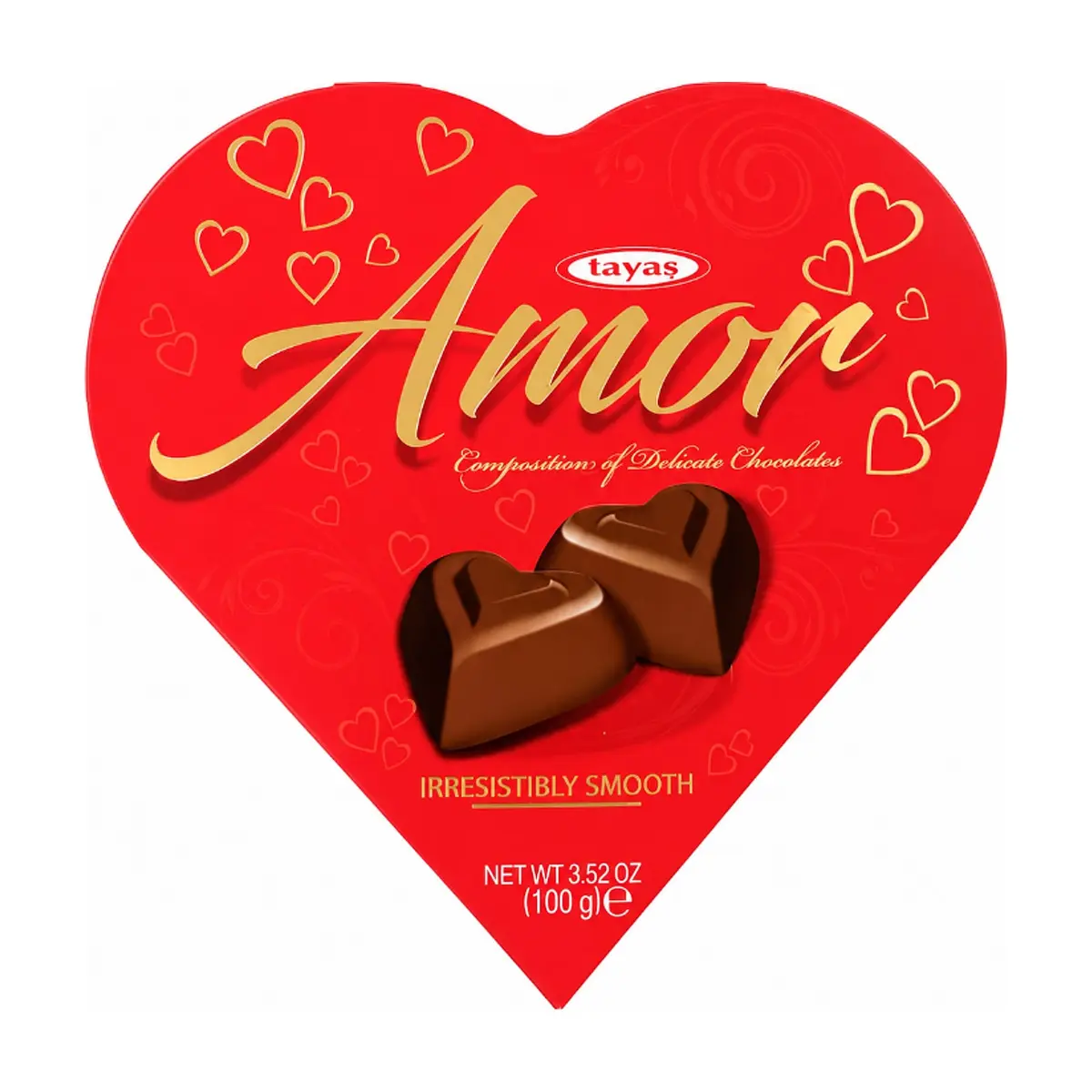 Caja de bombones de chocolate Tayas Amor (100 g / 3.52 oz)