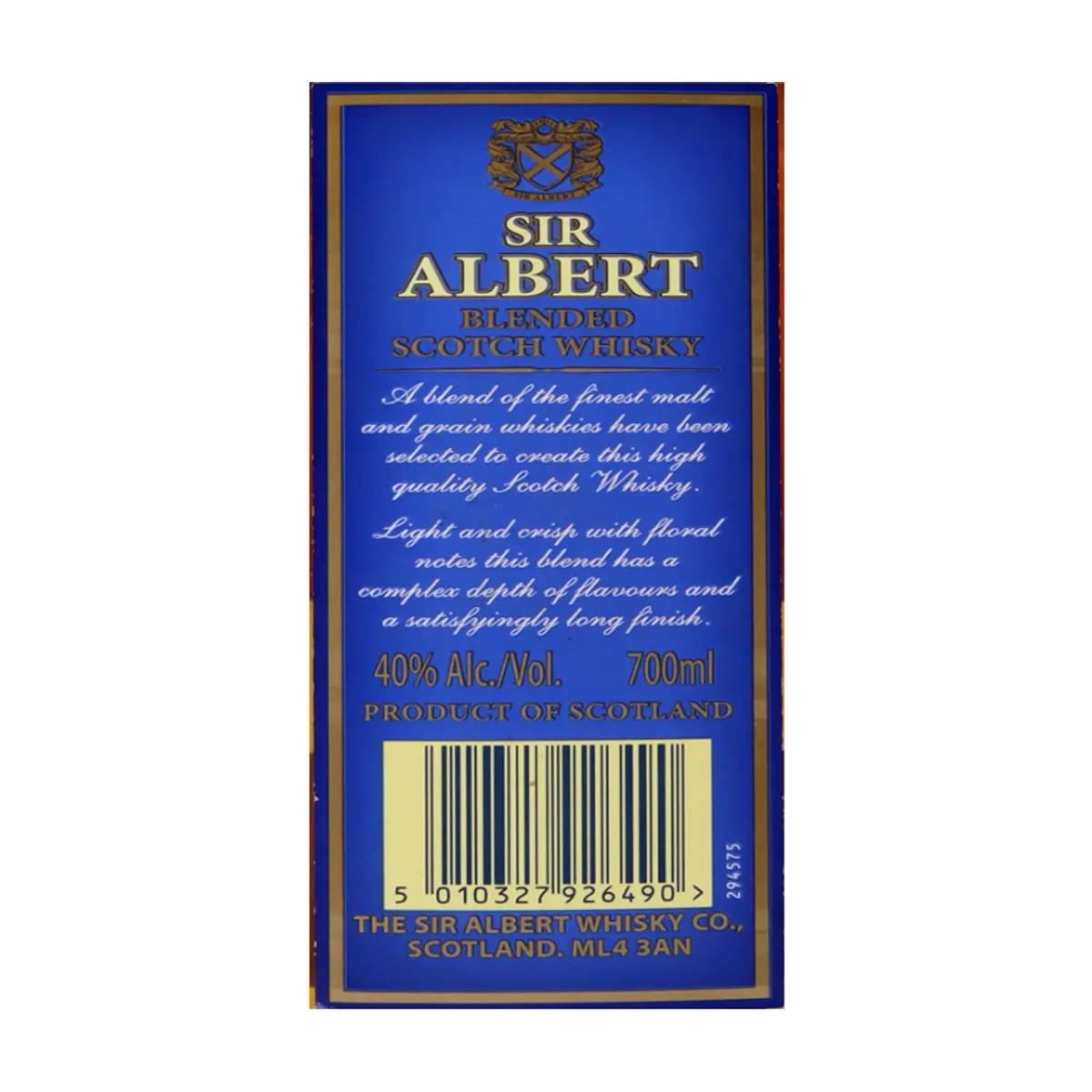 Whisky escocés mezclado Sir Albert (700 ml) - Miniatura 3