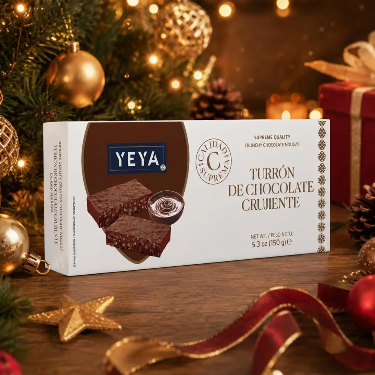 Turrón de chocolate crujiente Calidad suprema YEYA (150 g / 5.3 oz) - Thumbnail 3