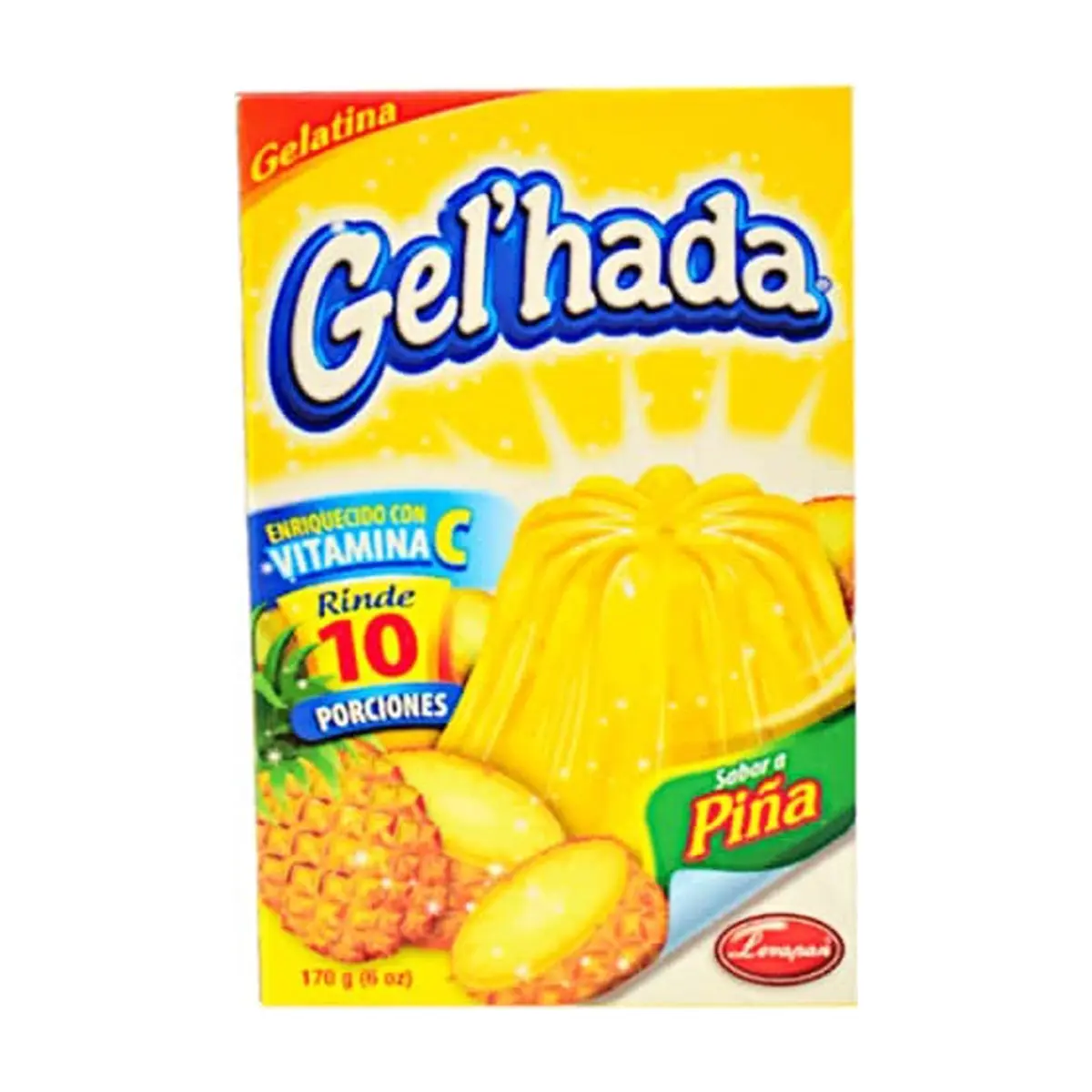 Gelatina sabor piña Gel´hada (170 g / 6 oz)