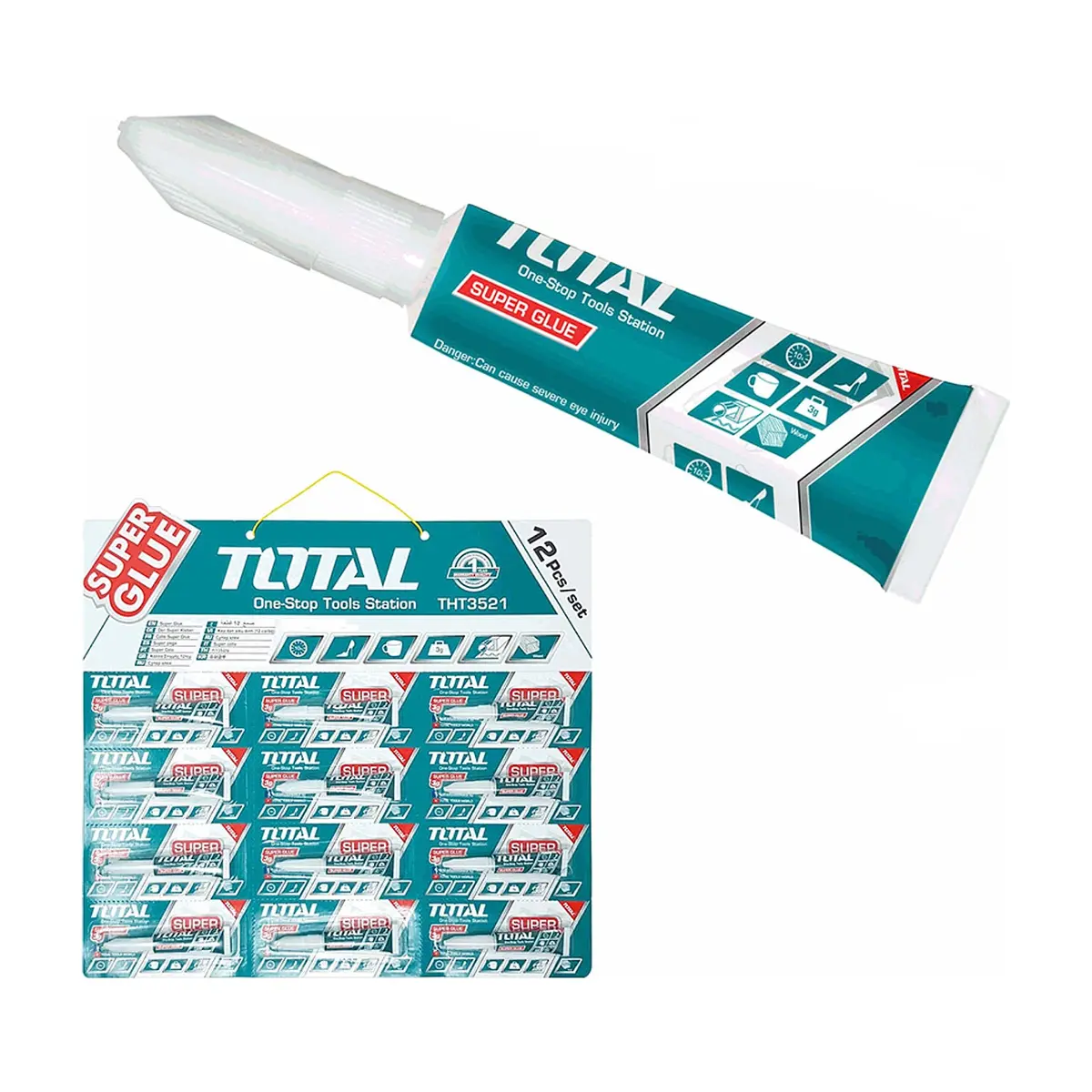 Super pegamento THT3521 Total Tools (12 U) - Thumbnail 2