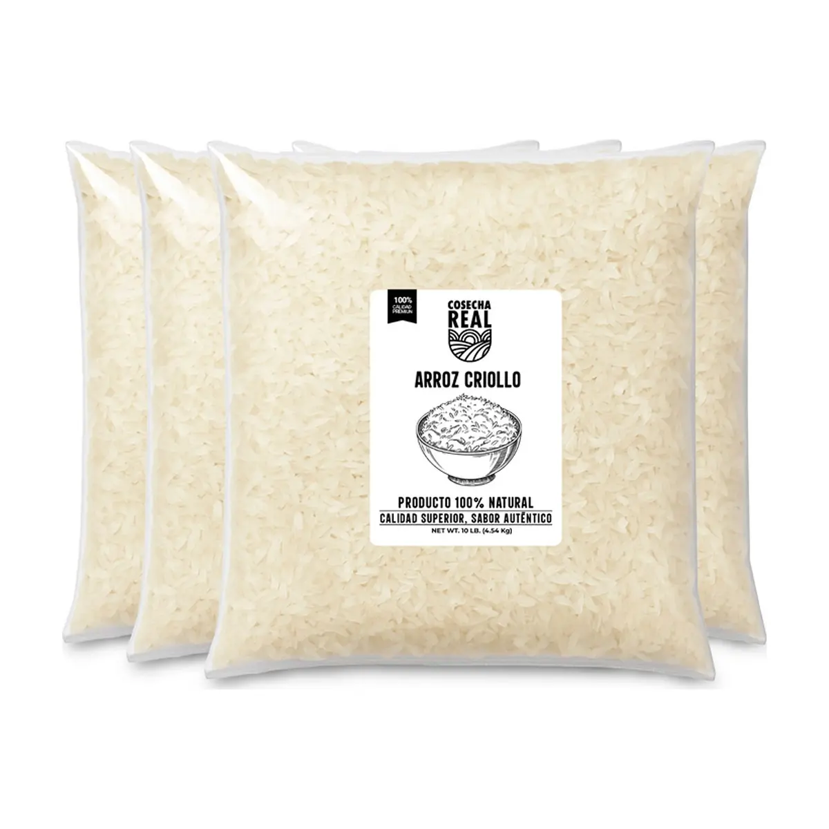 Arroz criollo Cosecha Real (4 x 4.54 kg / 10 lb)